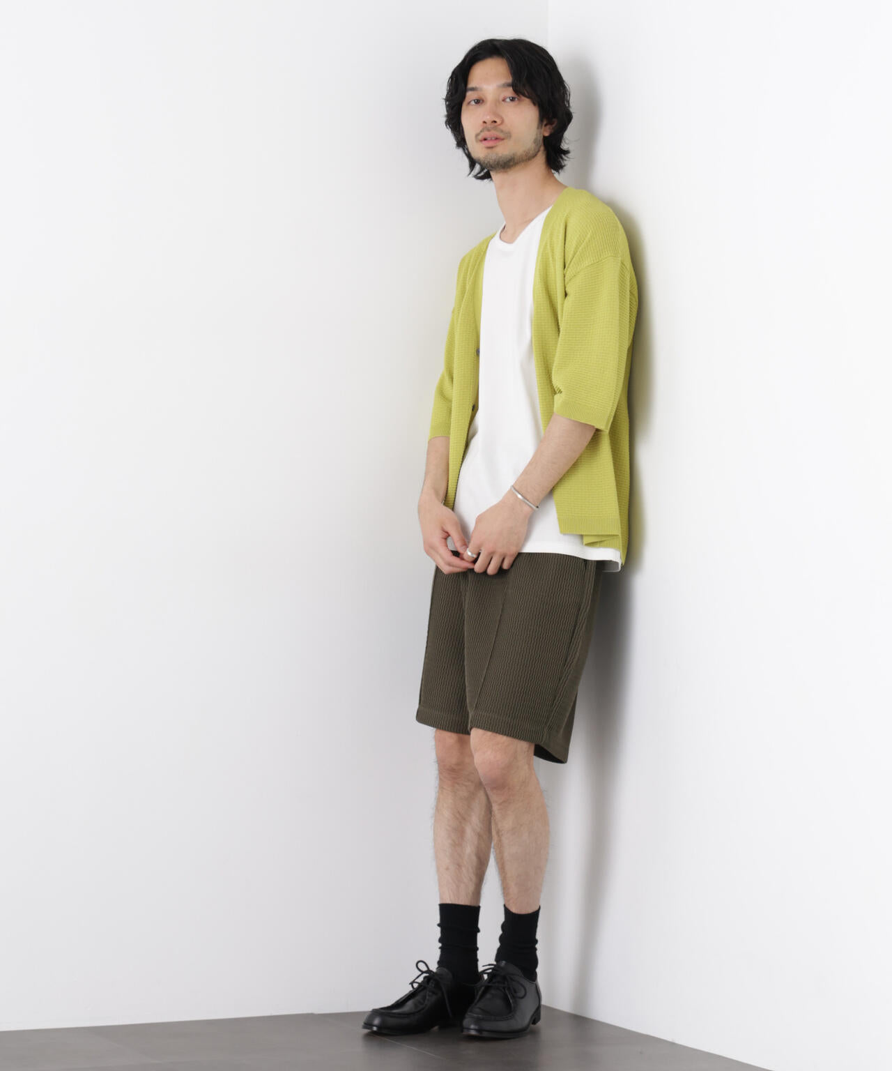 ジャガードニットソーショートパンツ(セットアップ可)