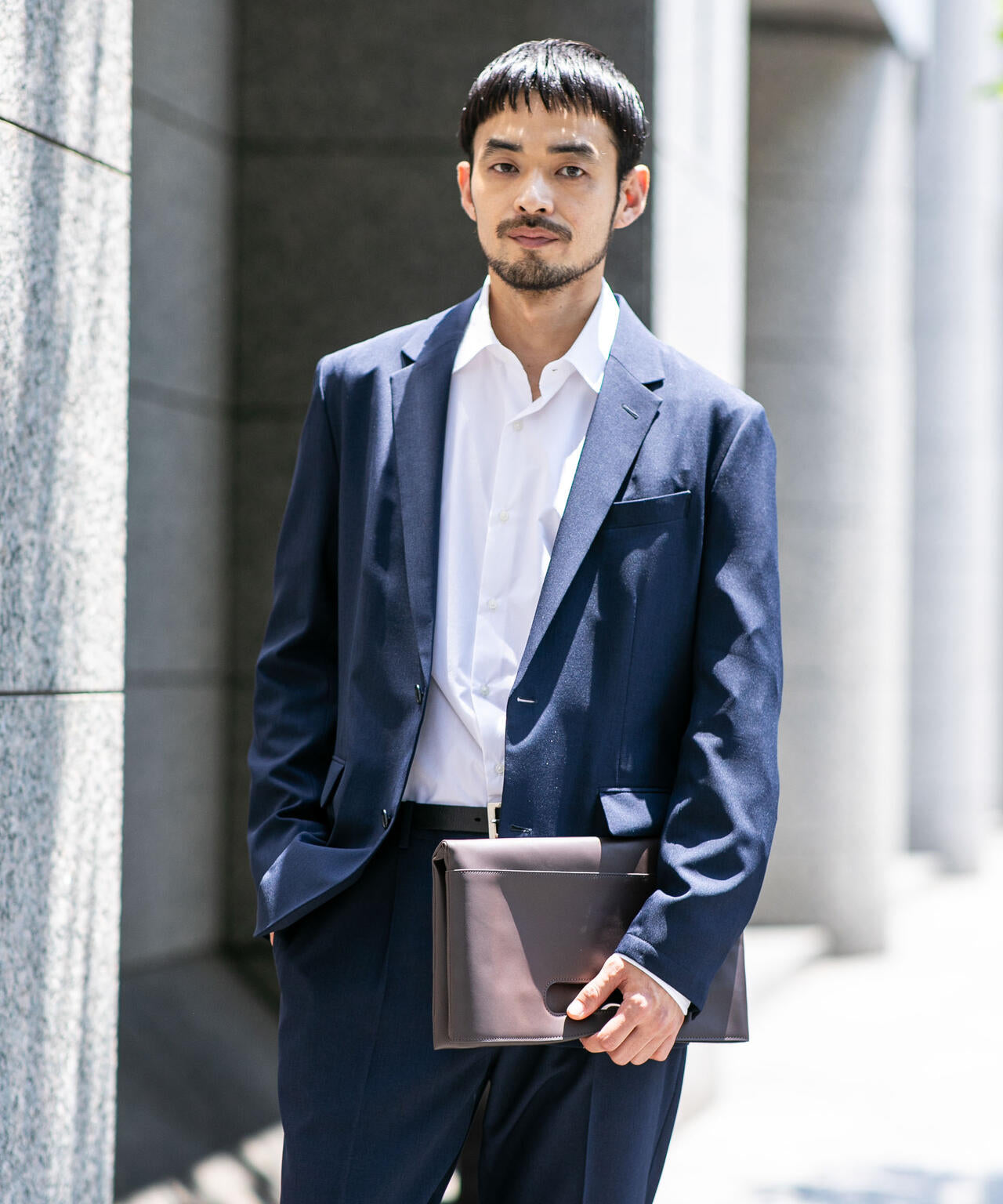 WEB限定/シンセティックレザー2WAYクラッチバッグ