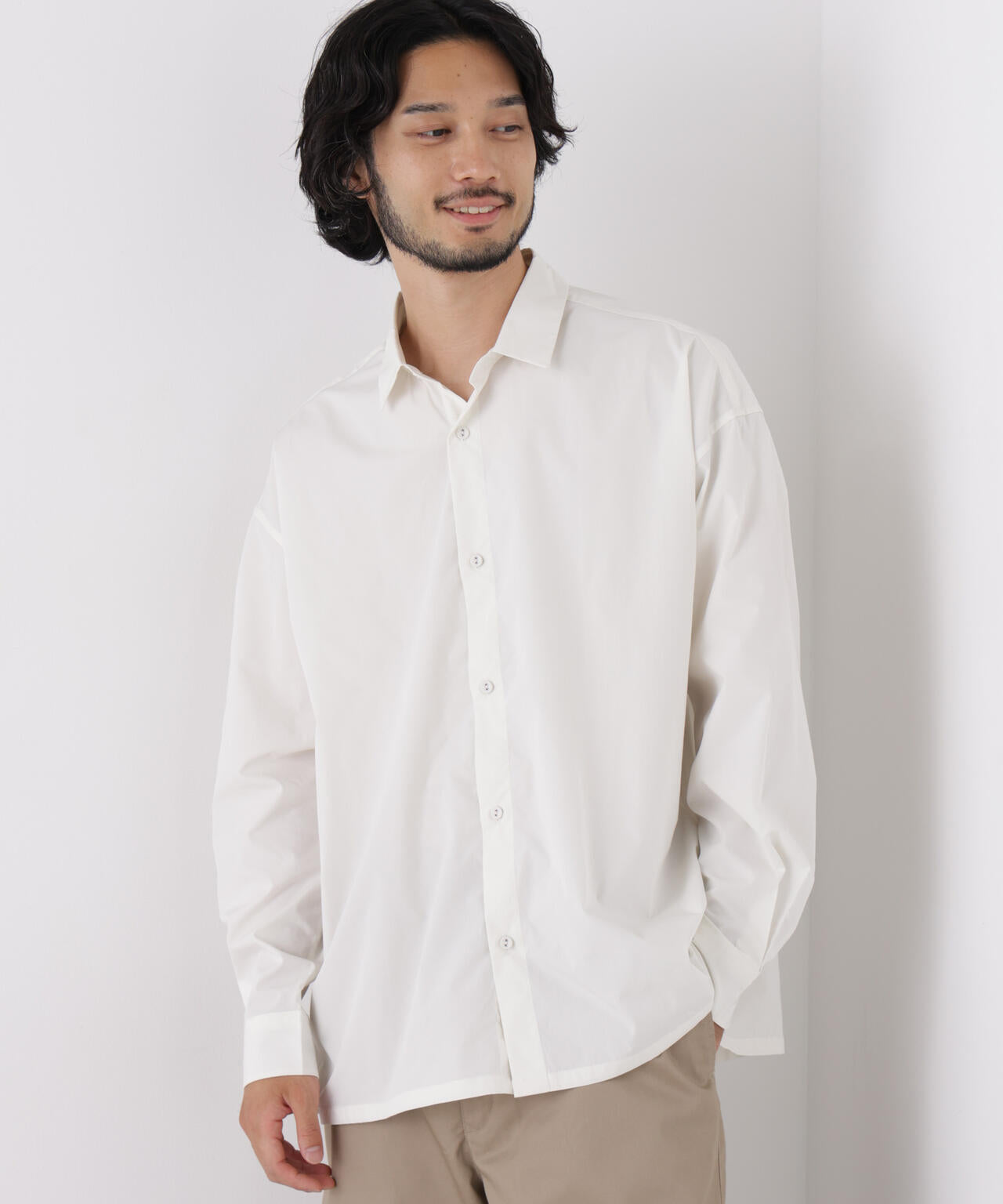 CAVE(R)ビッグドレープスクウェアシャツ 長袖