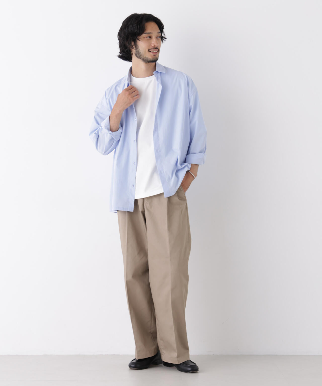 CAVE(R)ビッグドレープスクウェアシャツ 長袖