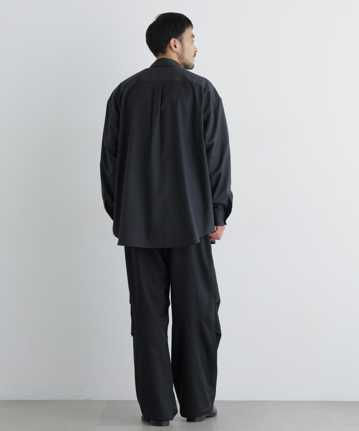 ビッグドレープシャツ 長袖