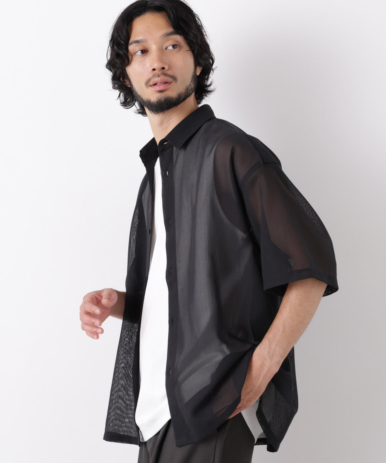 181cm B:75 W:73 H:90 着用サイズ:L