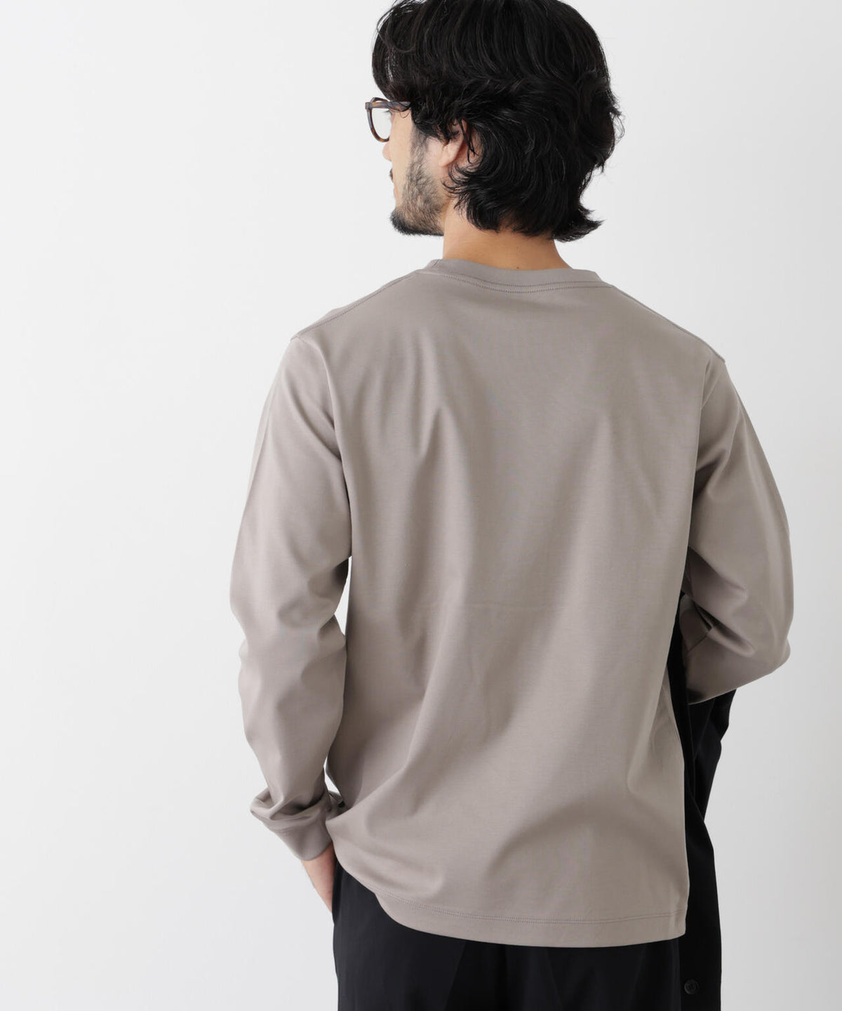 アンチスメルクルーネックTシャツ 長袖