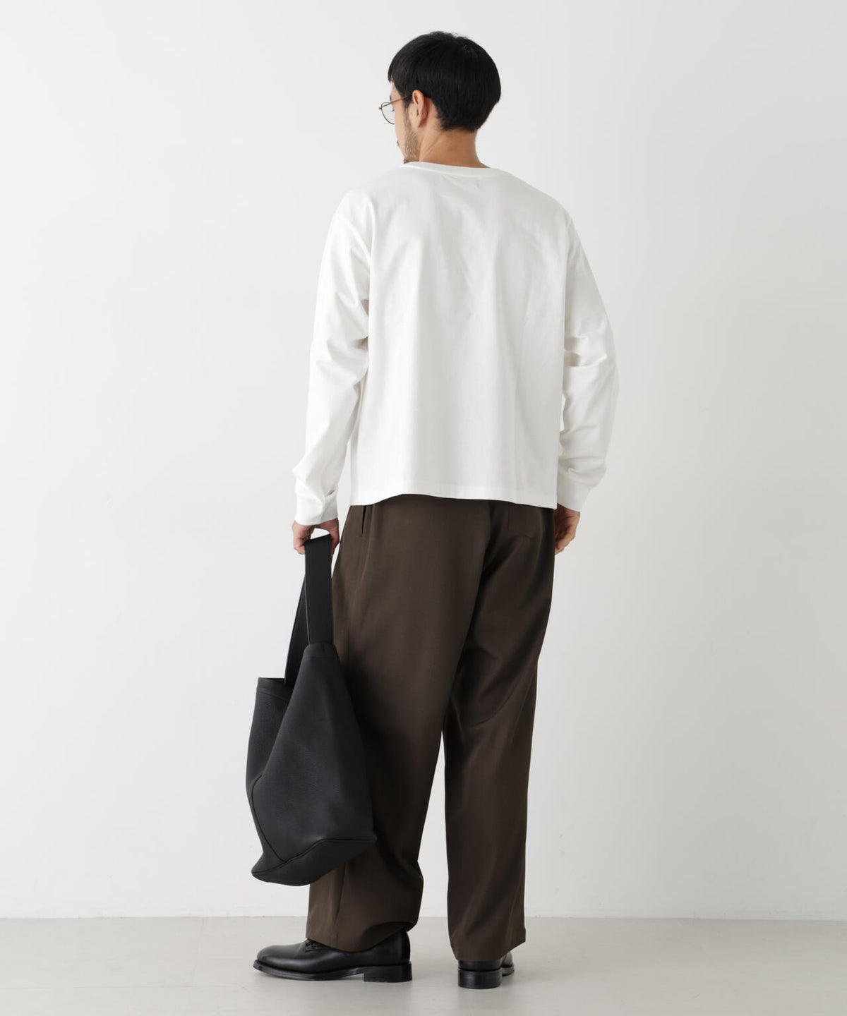 WEB限定/度詰めプレーティングクロップドTシャツ長袖