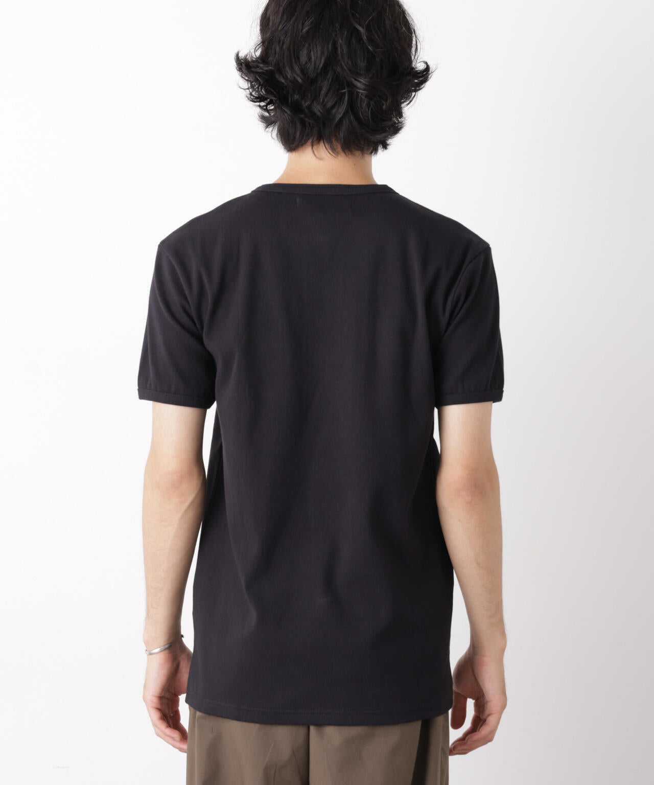 リブフライスヘンリーTシャツ 半袖