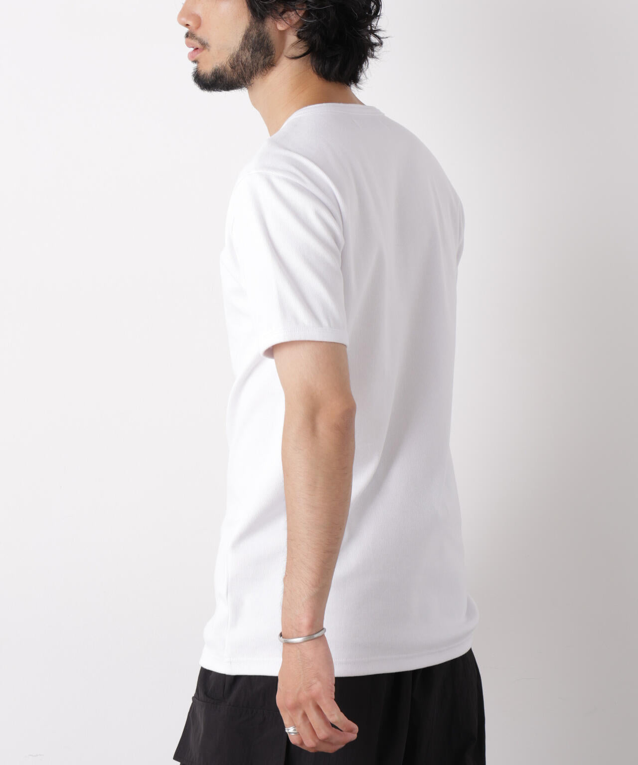 リブフライスヘンリーTシャツ 半袖