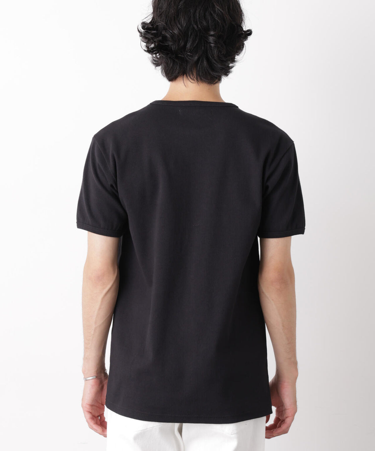 リブフライスTシャツ 半袖