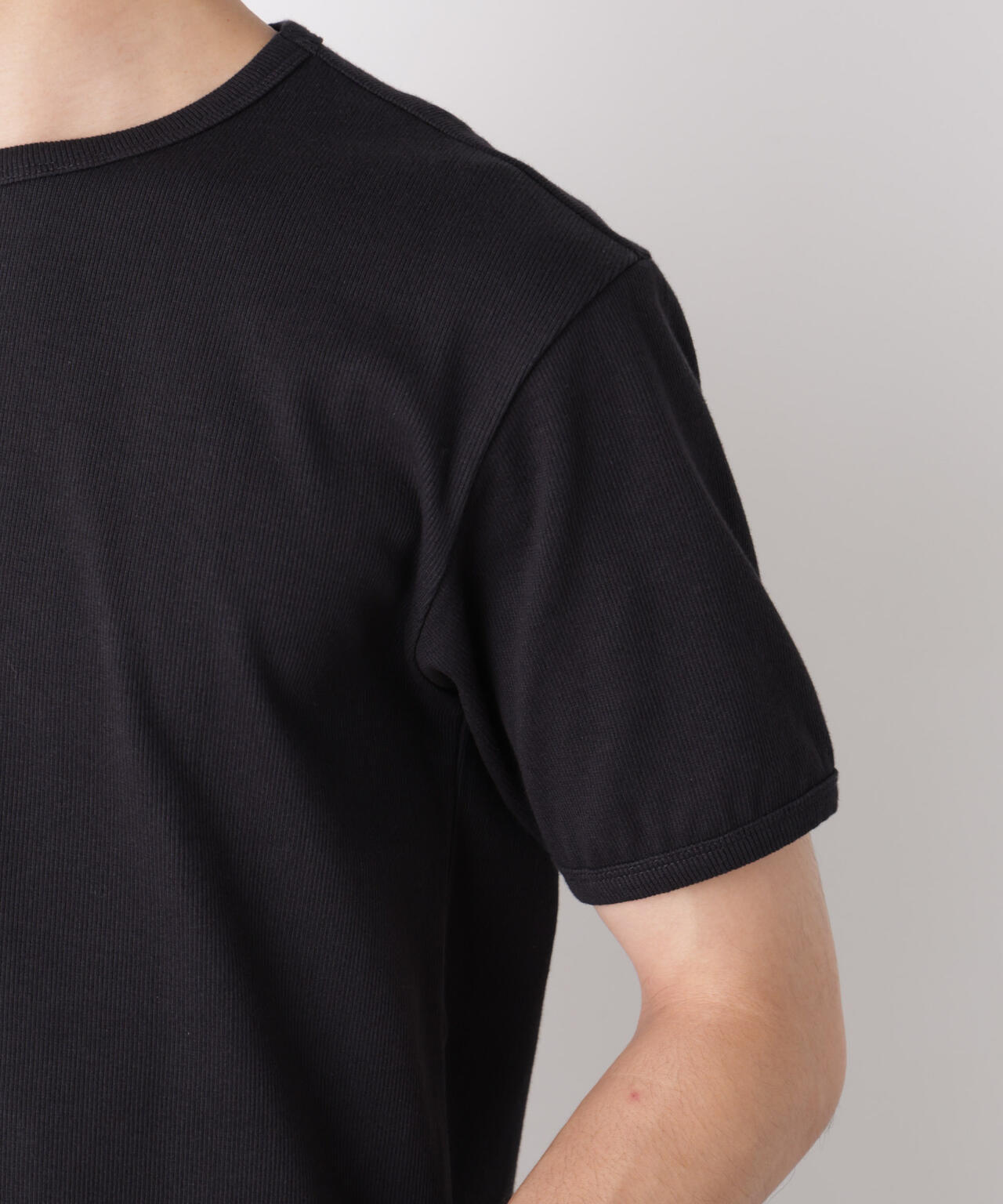 リブフライスTシャツ 半袖