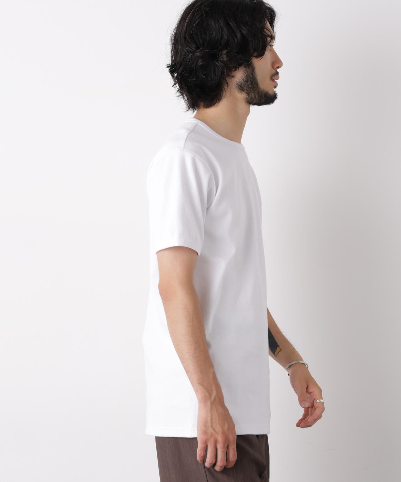 リブフライスTシャツ 半袖