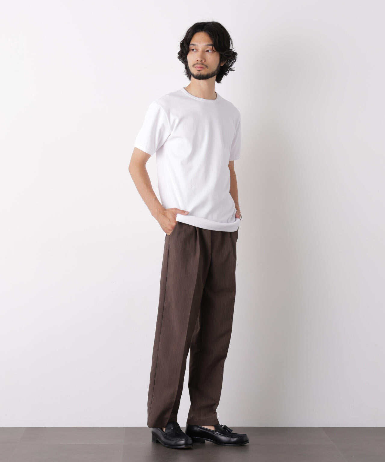 リブフライスTシャツ 半袖