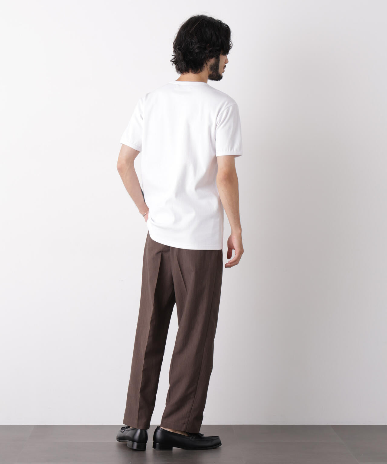 リブフライスTシャツ 半袖