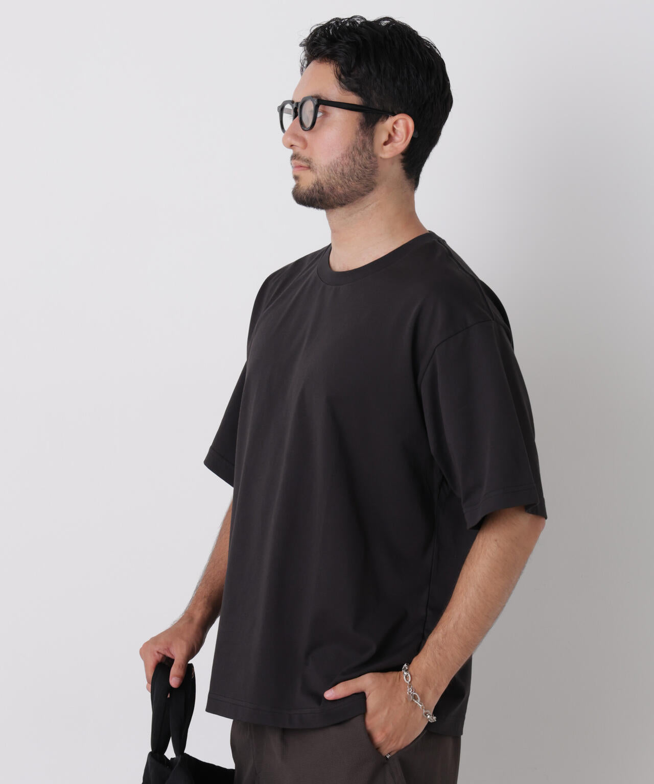 USAコットン×COOLMAX(R)ワイドTシャツ 半袖