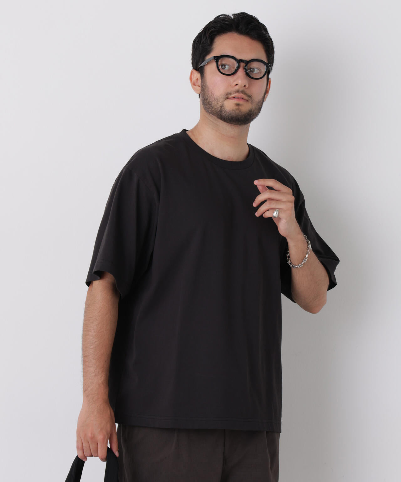 USAコットン×COOLMAX(R)ワイドTシャツ 半袖