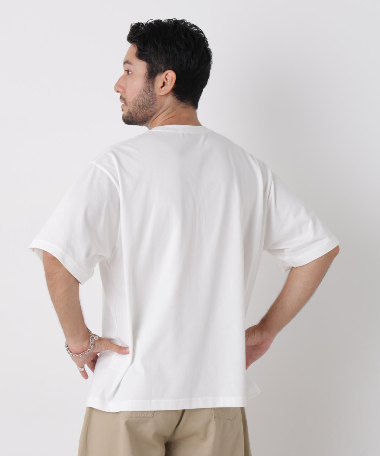 USAコットン×COOLMAX(R)ワイドTシャツ 半袖