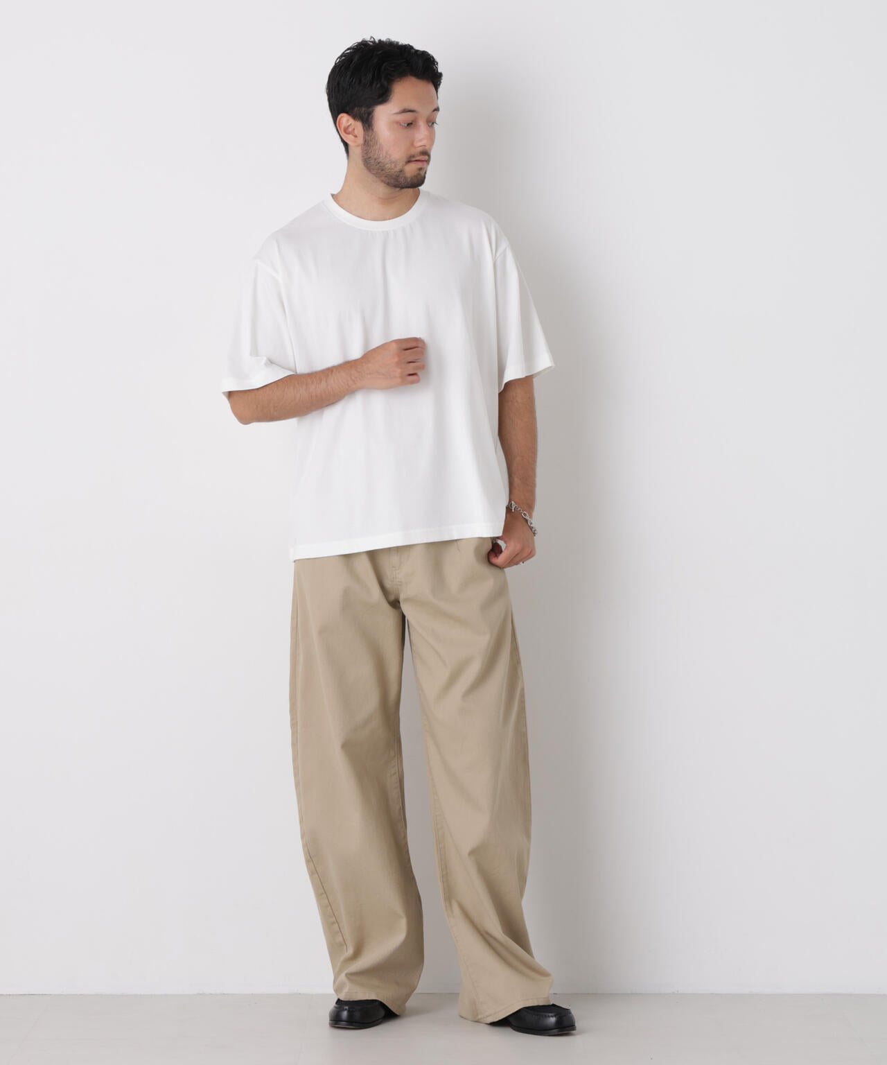 USAコットン×COOLMAX(R)ワイドTシャツ 半袖