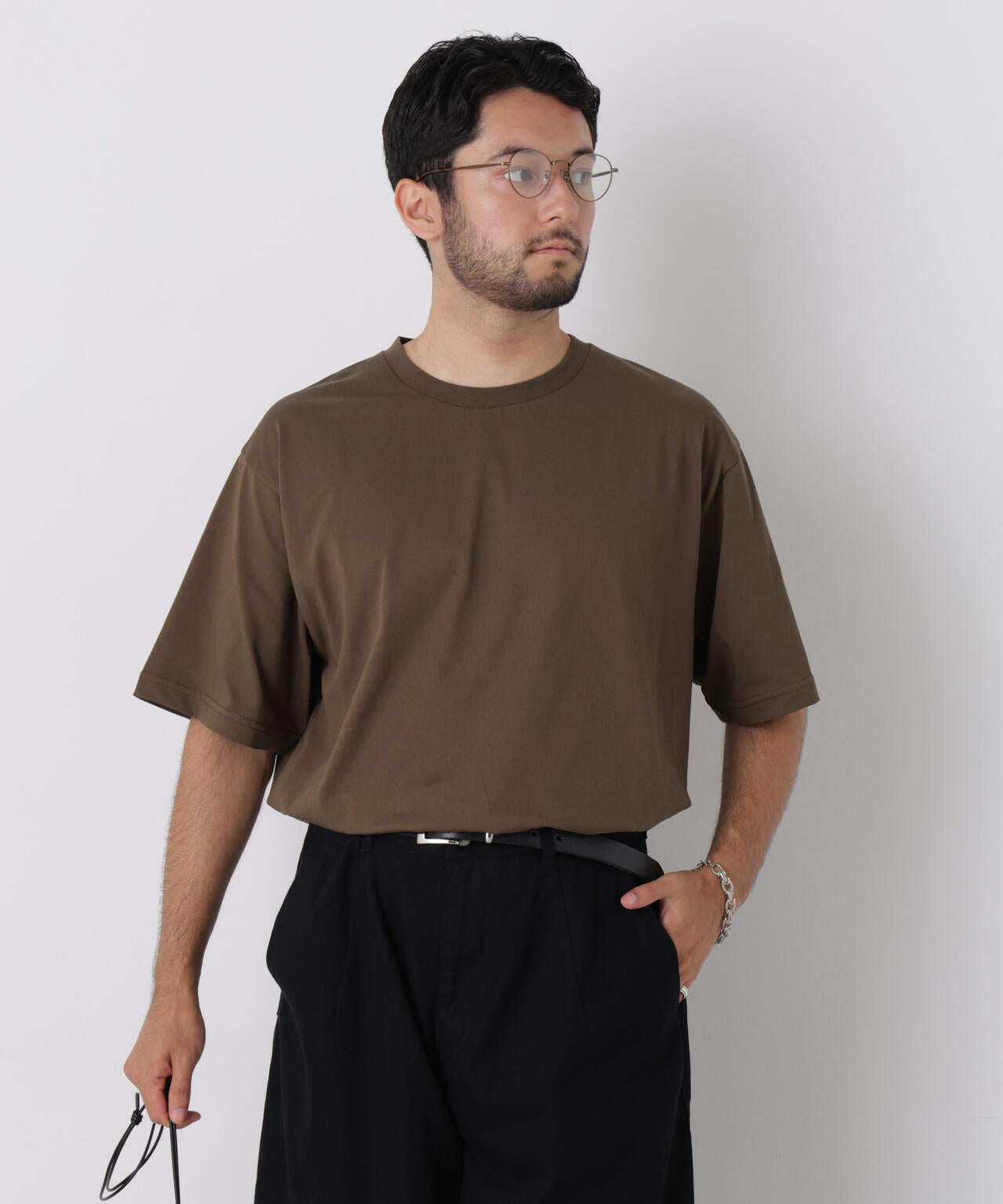 USAコットン×COOLMAX(R)ワイドTシャツ 半袖