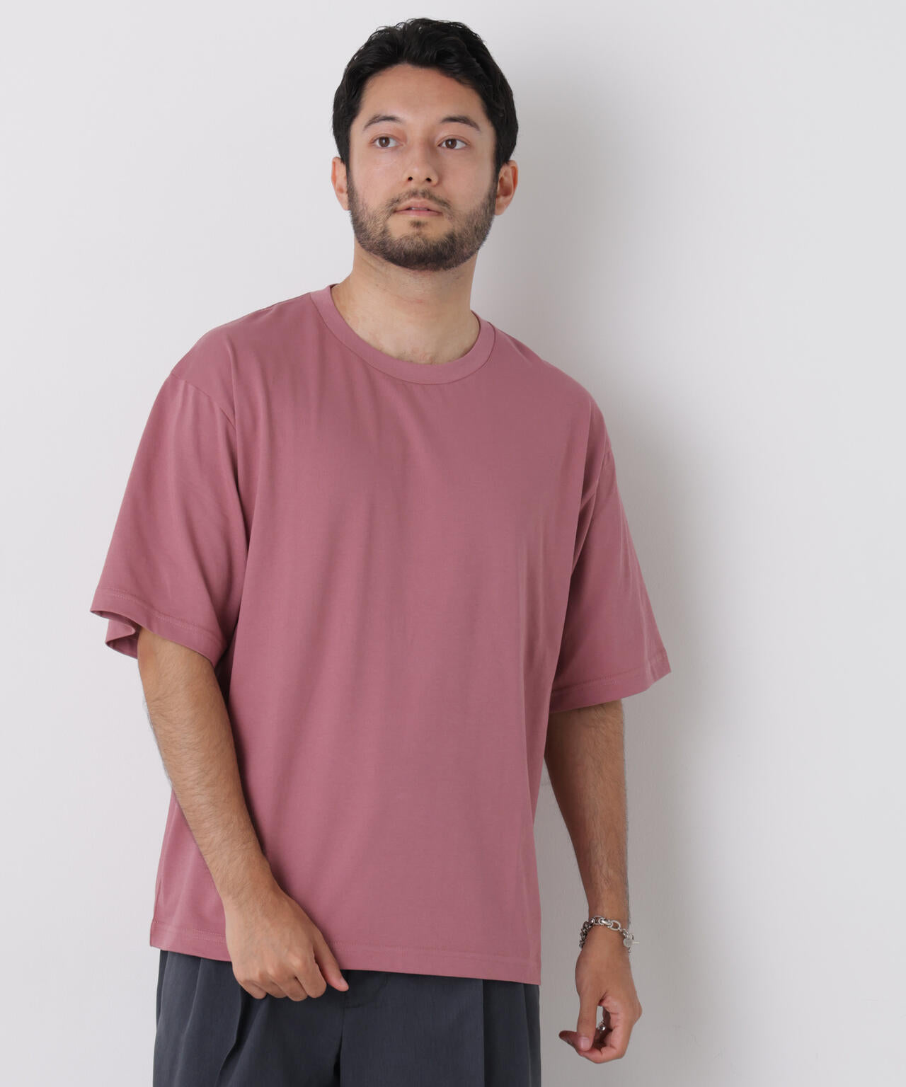WEB限定/USAコットン×COOLMAX(R)ワイドTシャツ 半袖