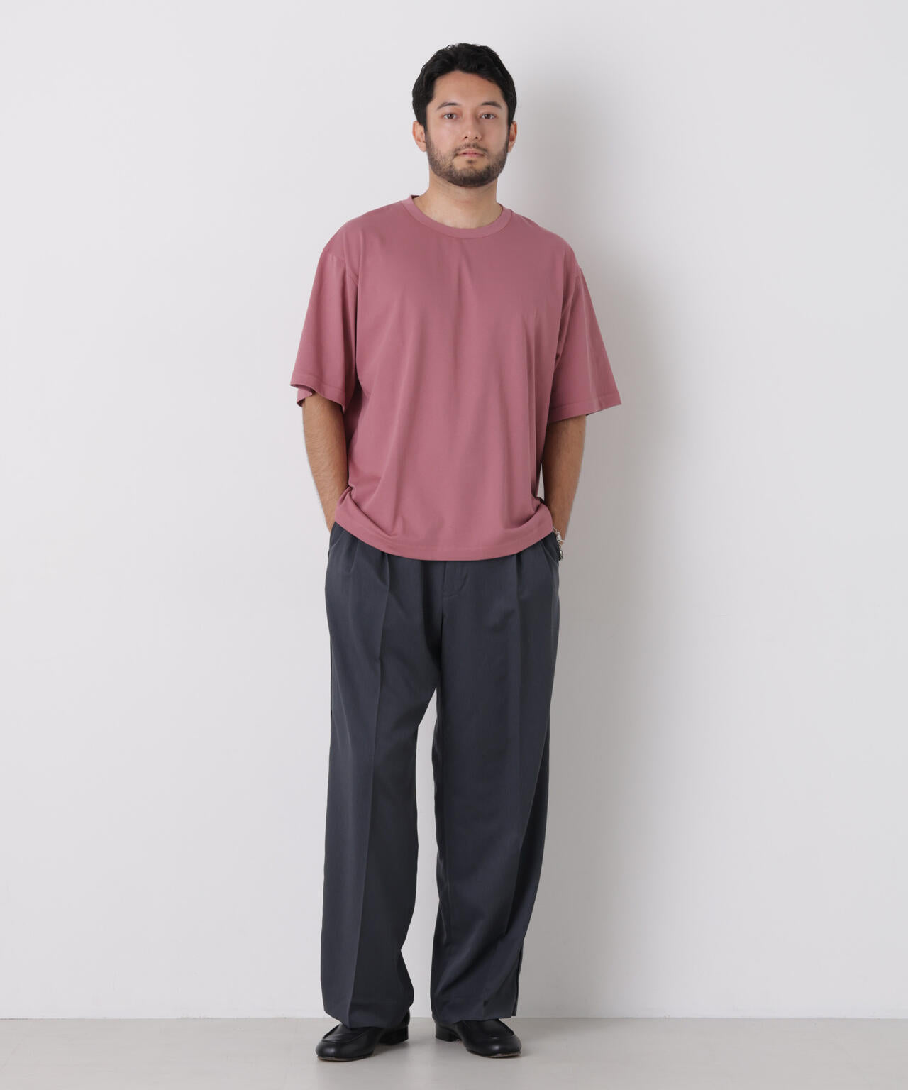 USAコットン×COOLMAX(R)ワイドTシャツ 半袖