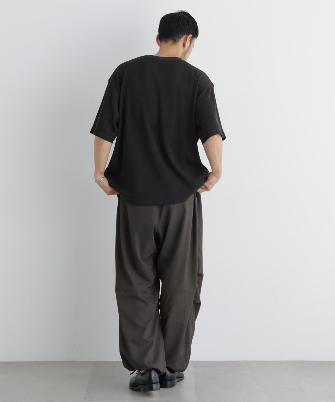 USAコットン×COOLMAX(R) ワッフルワイドTシャツ半袖