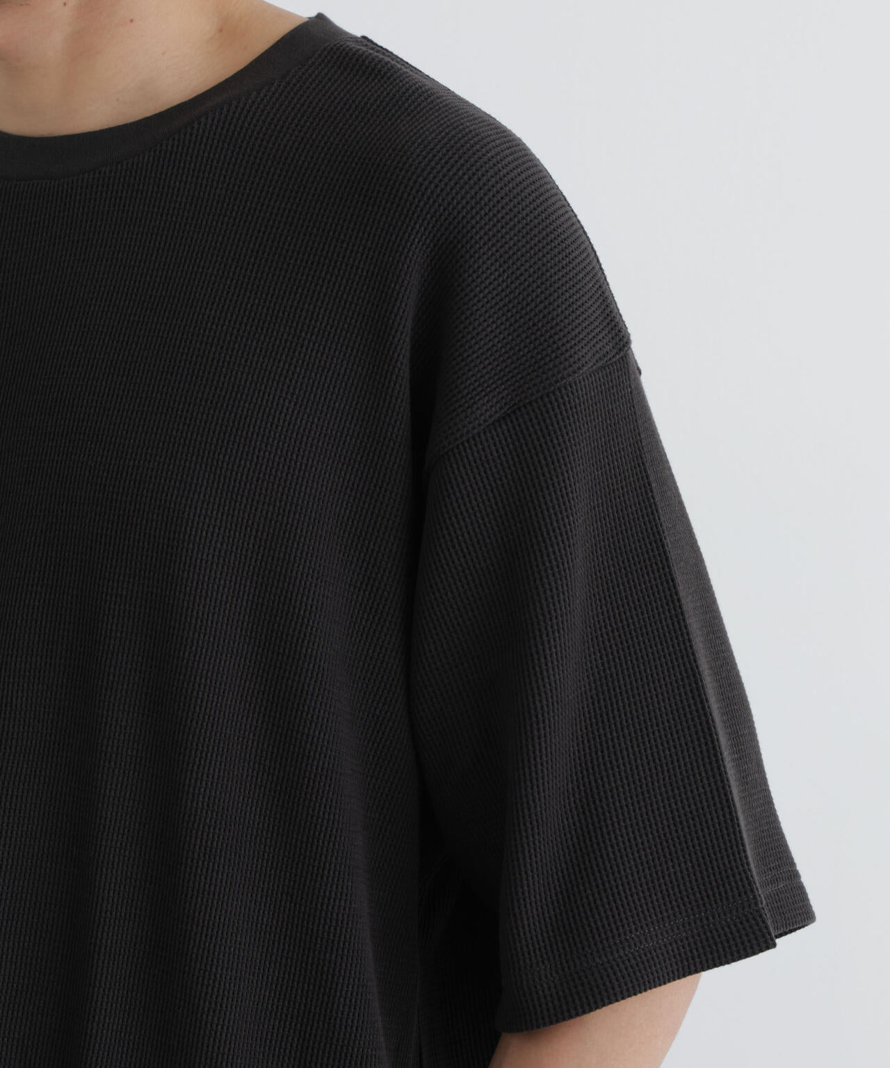 USAコットン×COOLMAX(R) ワッフルワイドTシャツ半袖