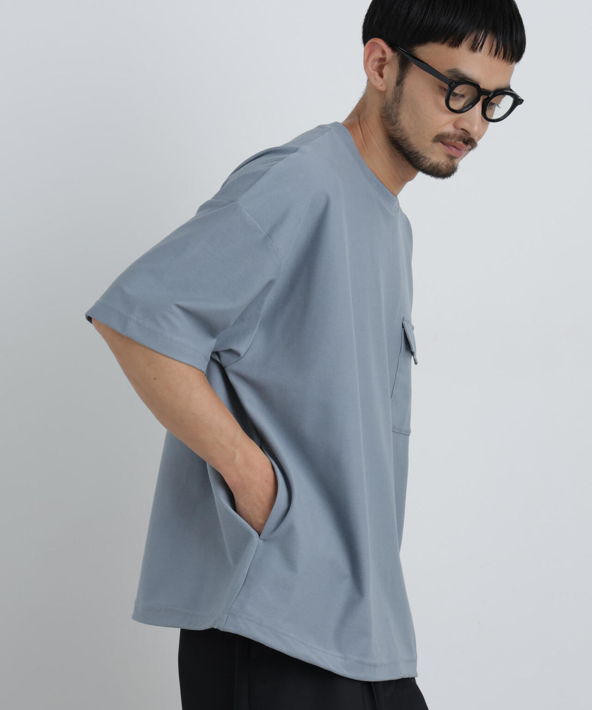 リングドットポケットTシャツ半袖