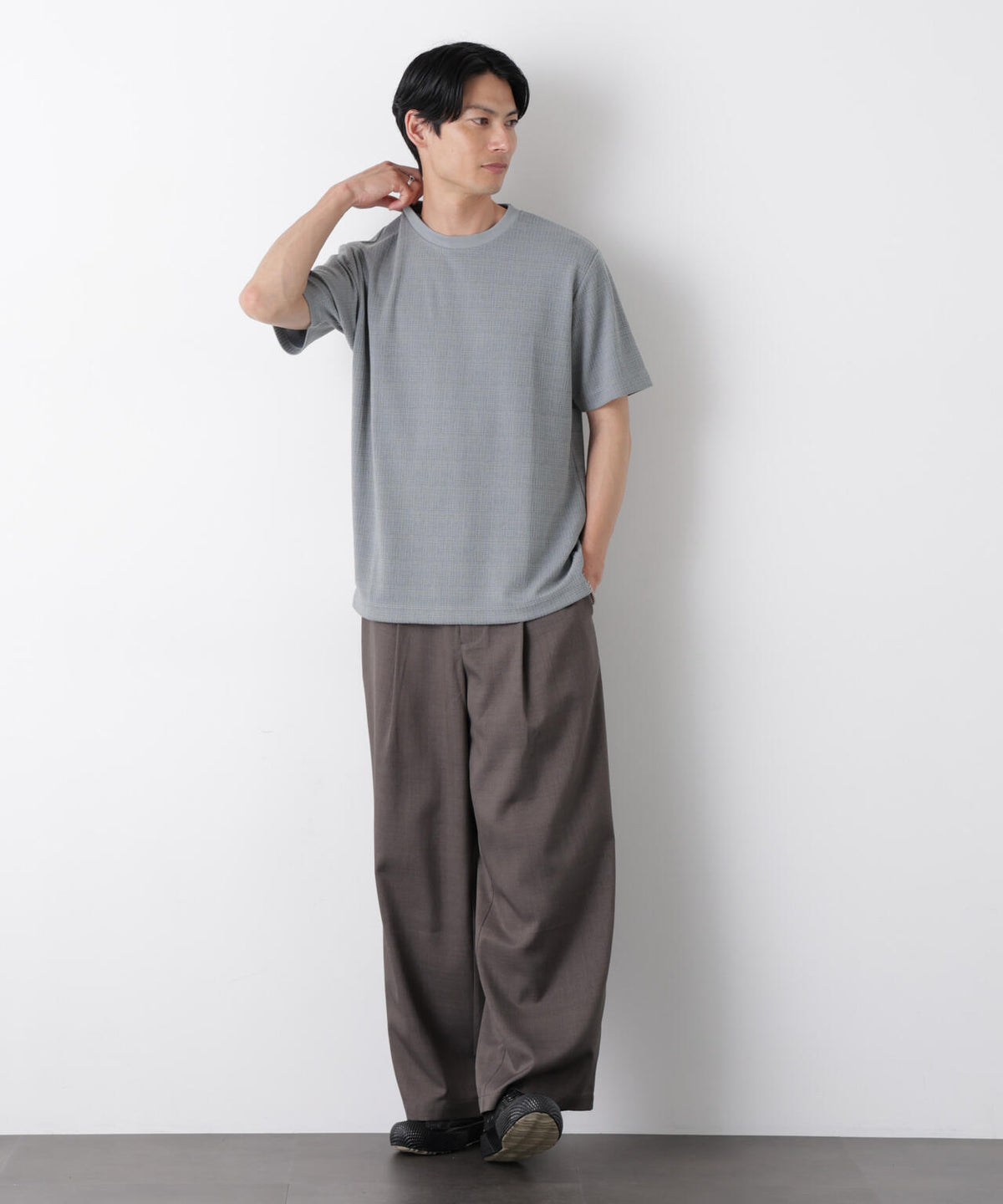 ストレッチジャガードTシャツ 半袖