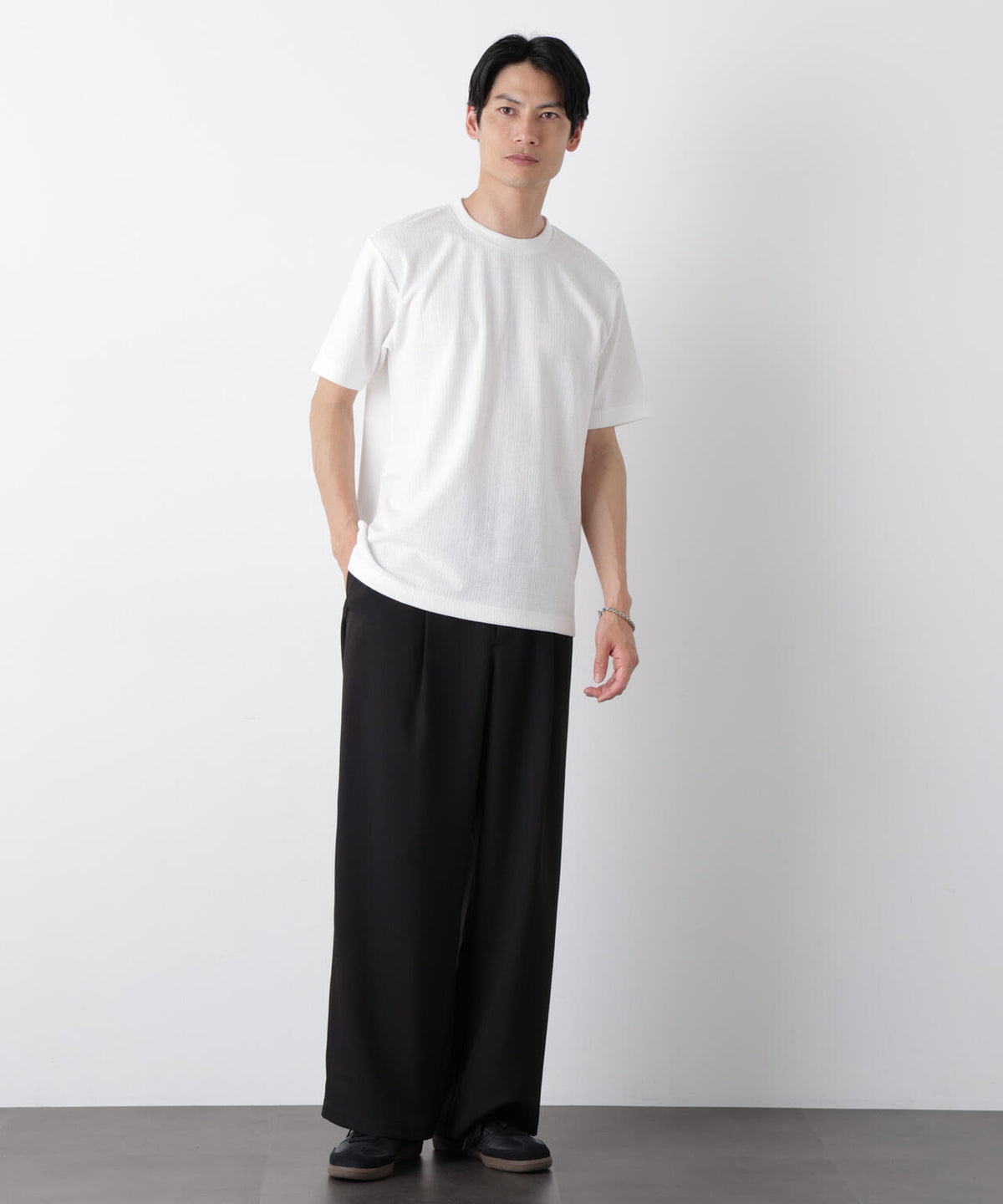 ストレッチジャガードTシャツ 半袖