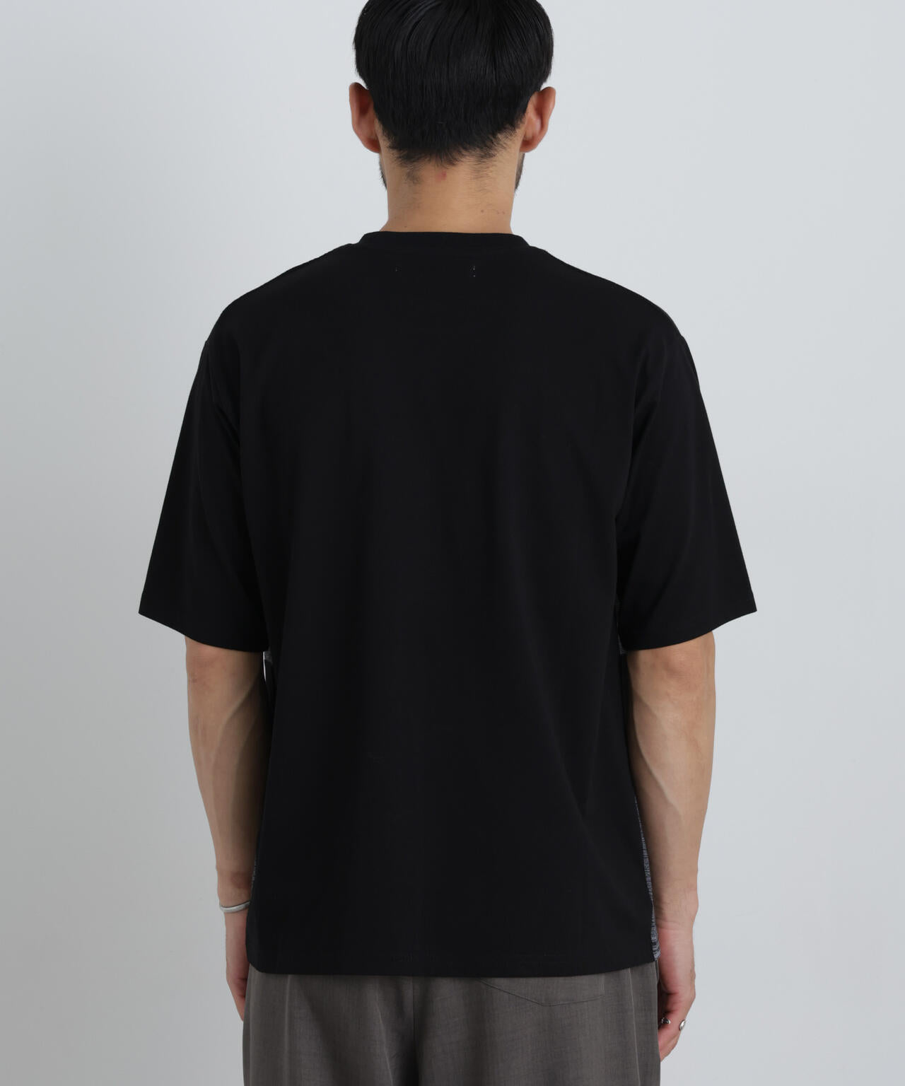 ニットコンビボーダーTシャツ 半袖
