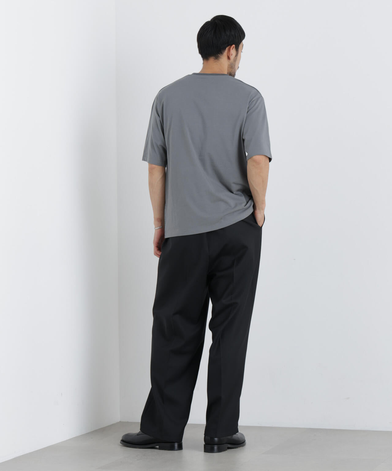 ニットコンビボーダーTシャツ 半袖