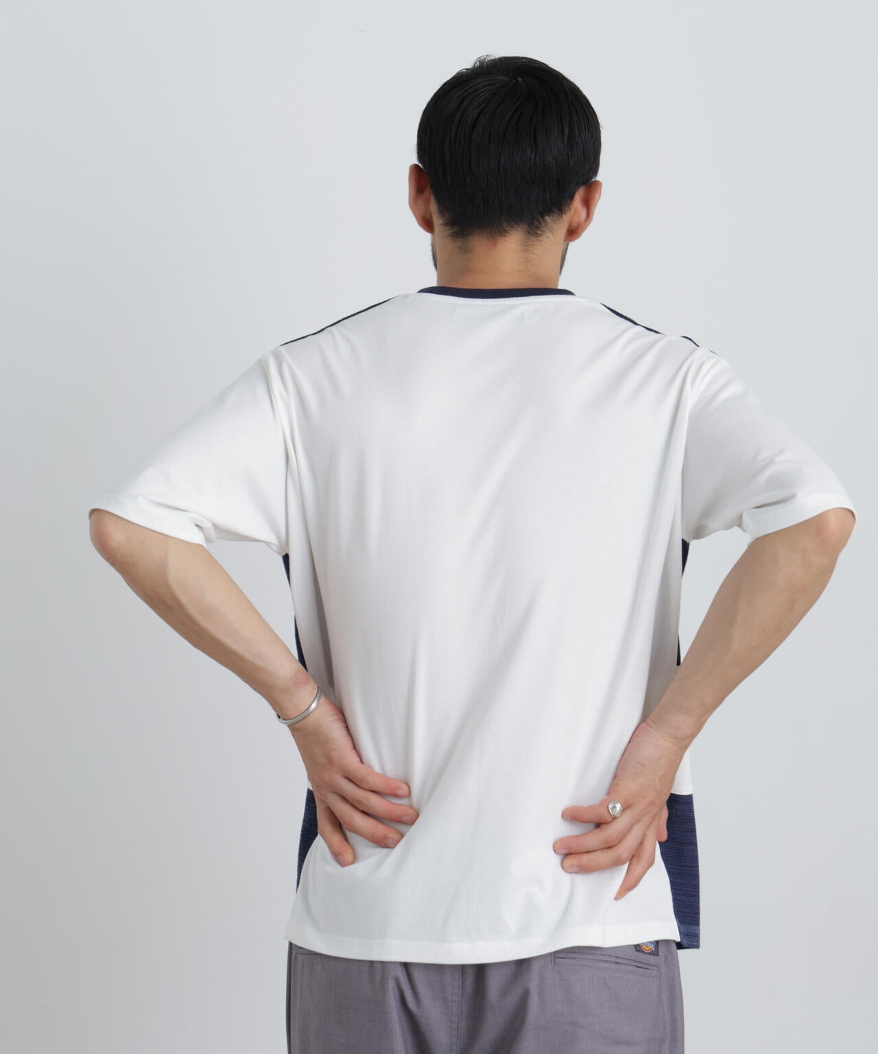 ニットコンビボーダーTシャツ 半袖