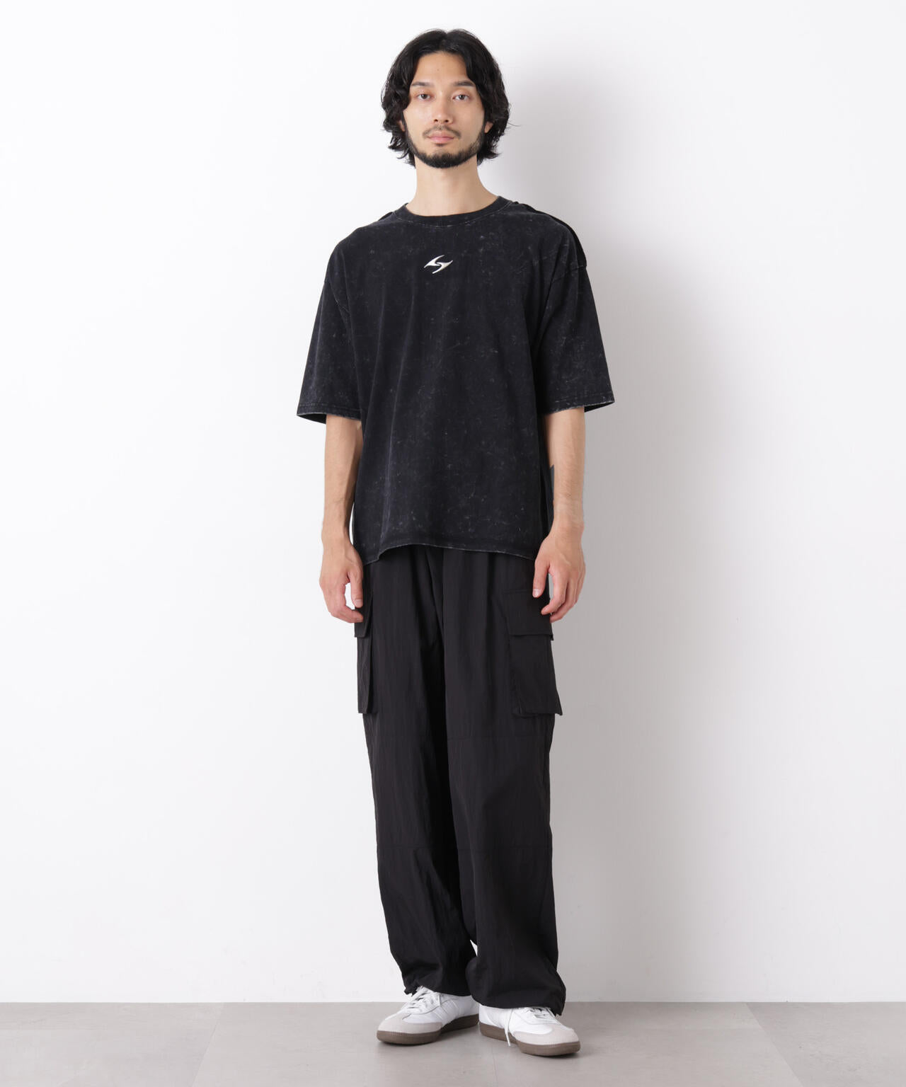 ワンポイントピグメントTシャツ 半袖