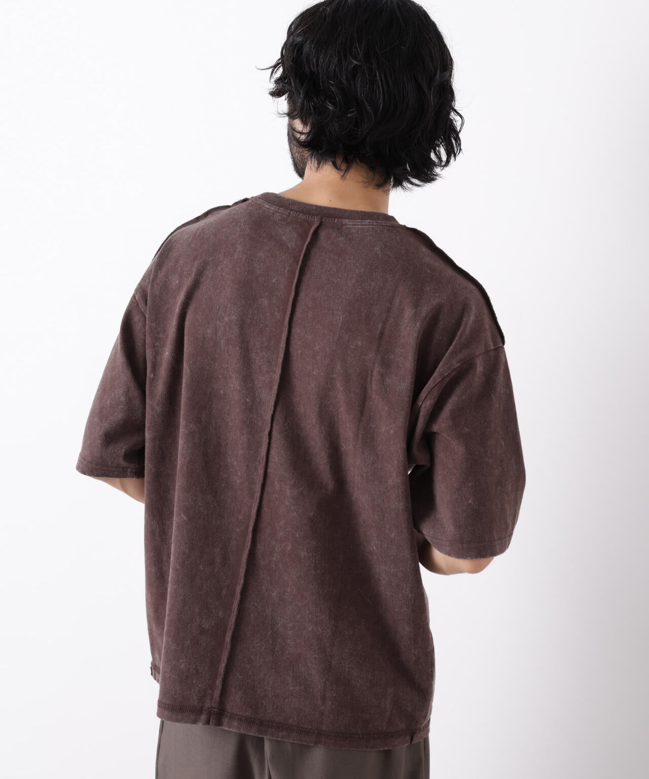 ワンポイントピグメントTシャツ 半袖
