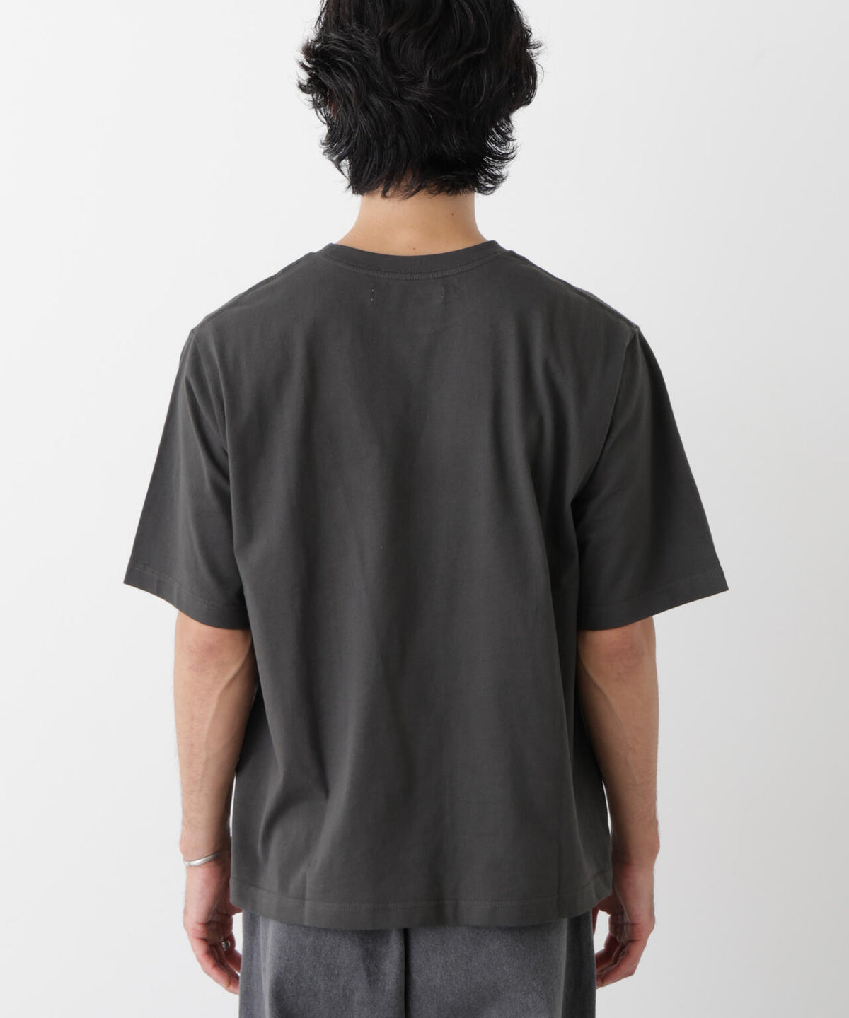 微起毛クロップドTシャツ 半袖