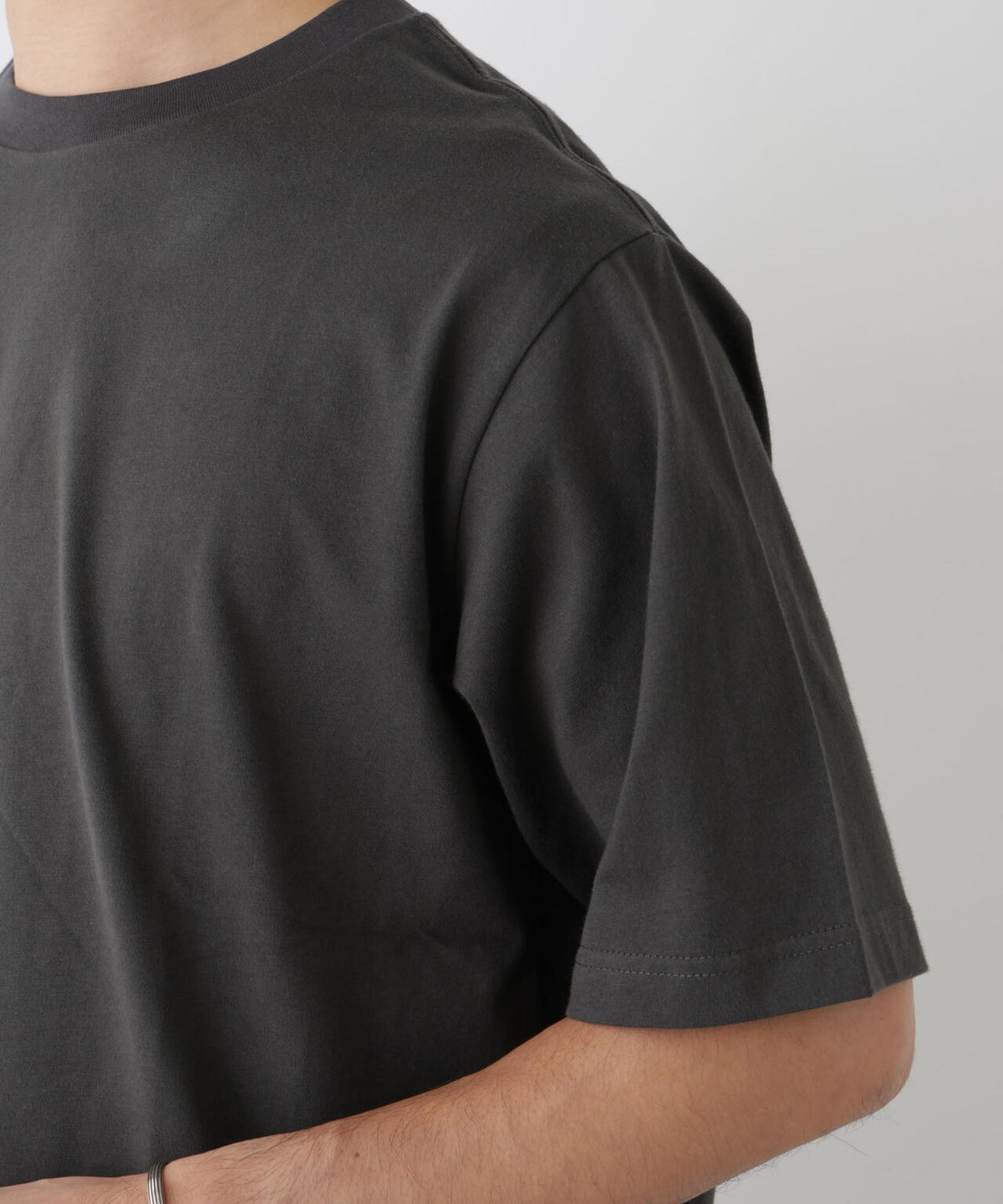 微起毛クロップドTシャツ 半袖