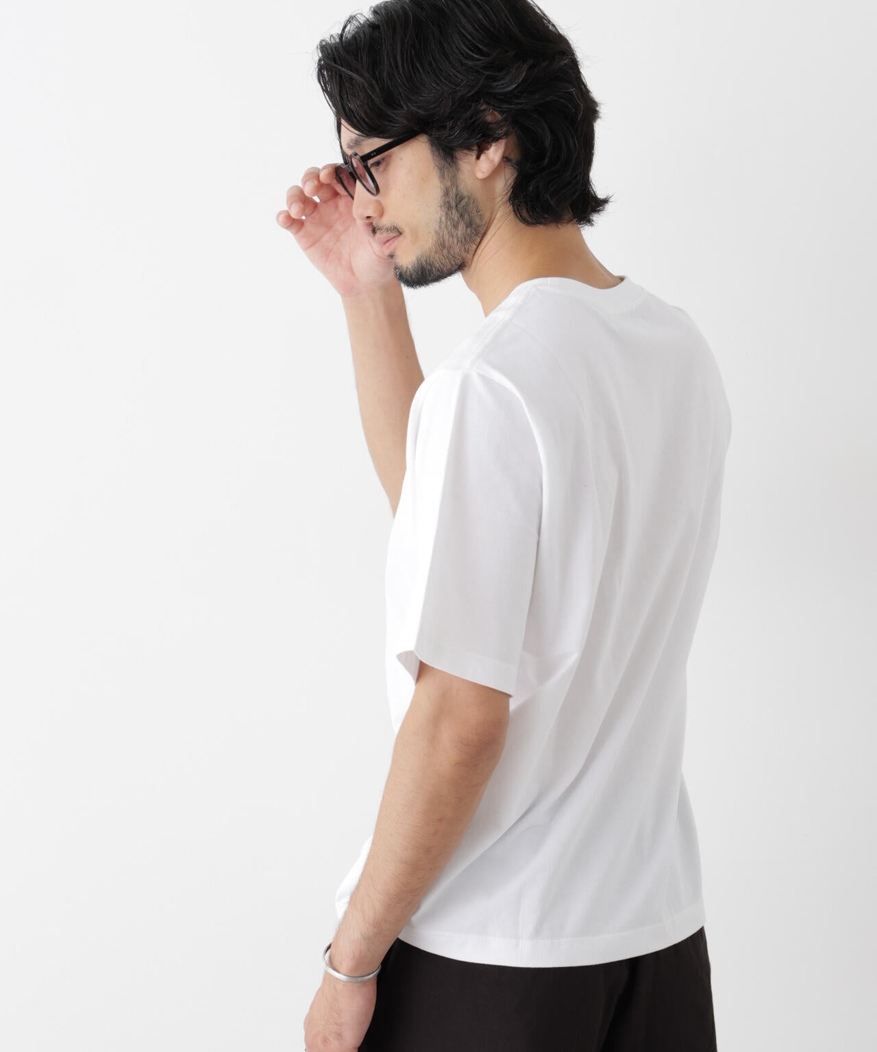 微起毛クロップドTシャツ 半袖