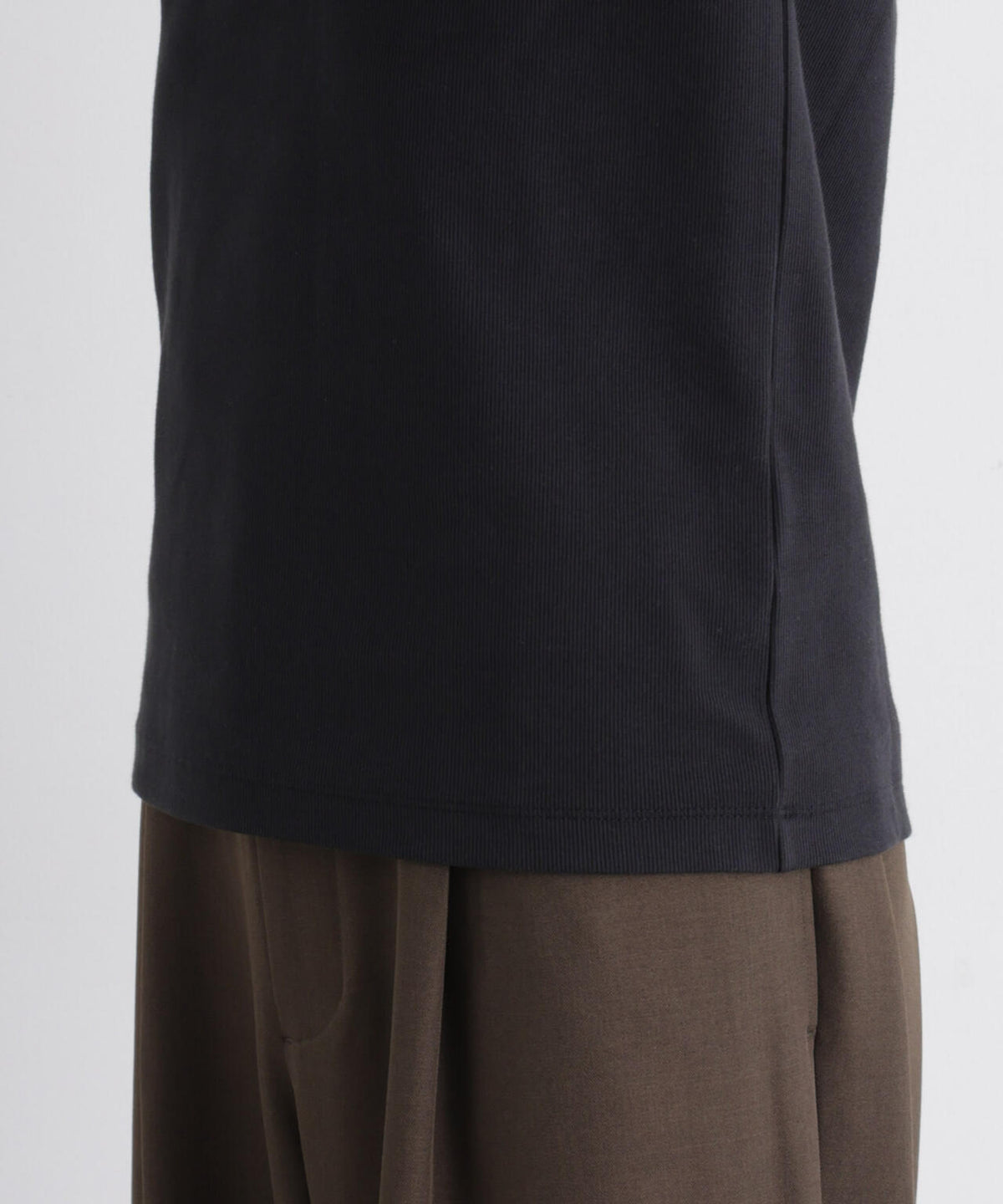コンパクトヘンリーネックTシャツ 半袖