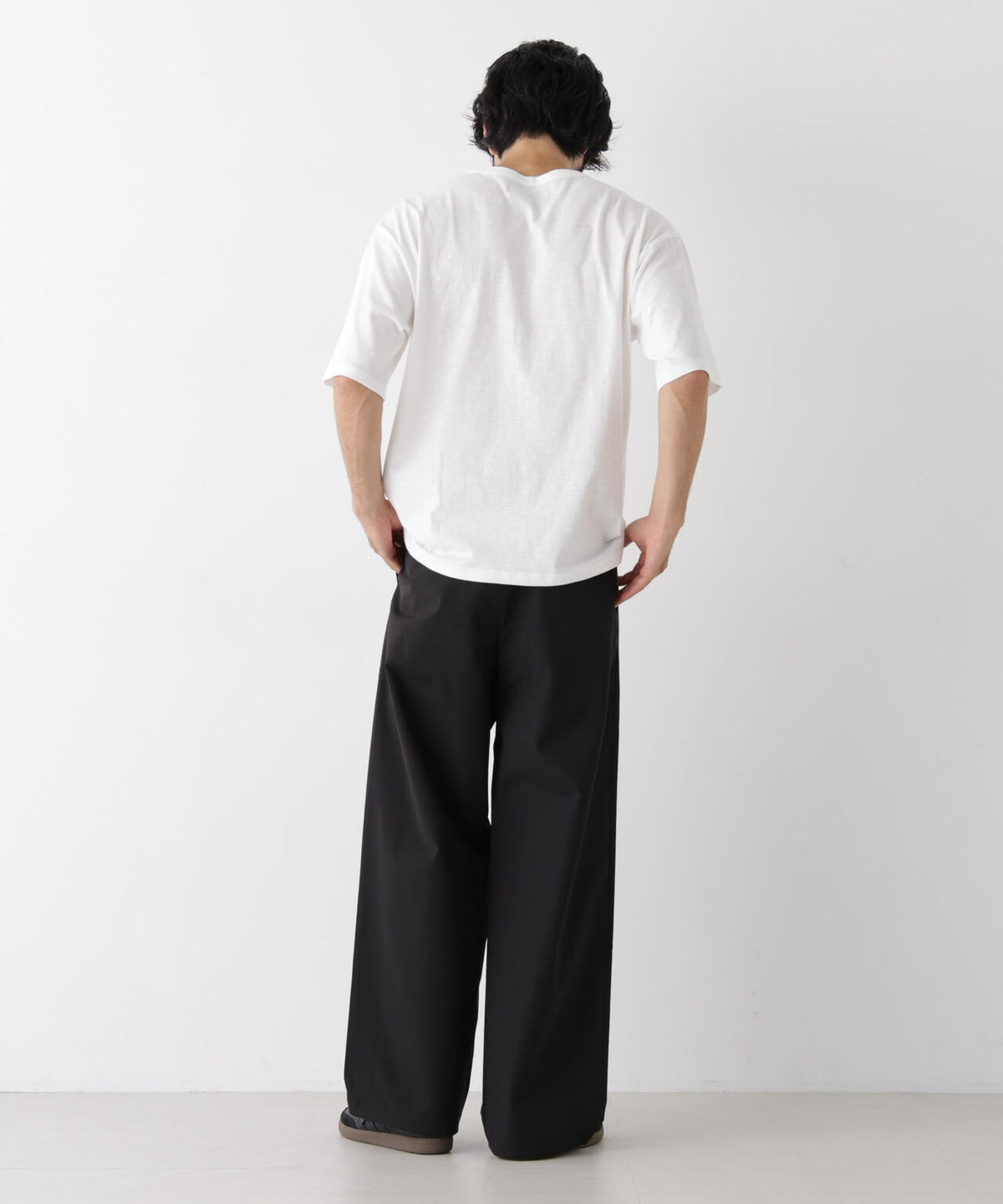 スラブヘンリーワイドTシャツ 半袖