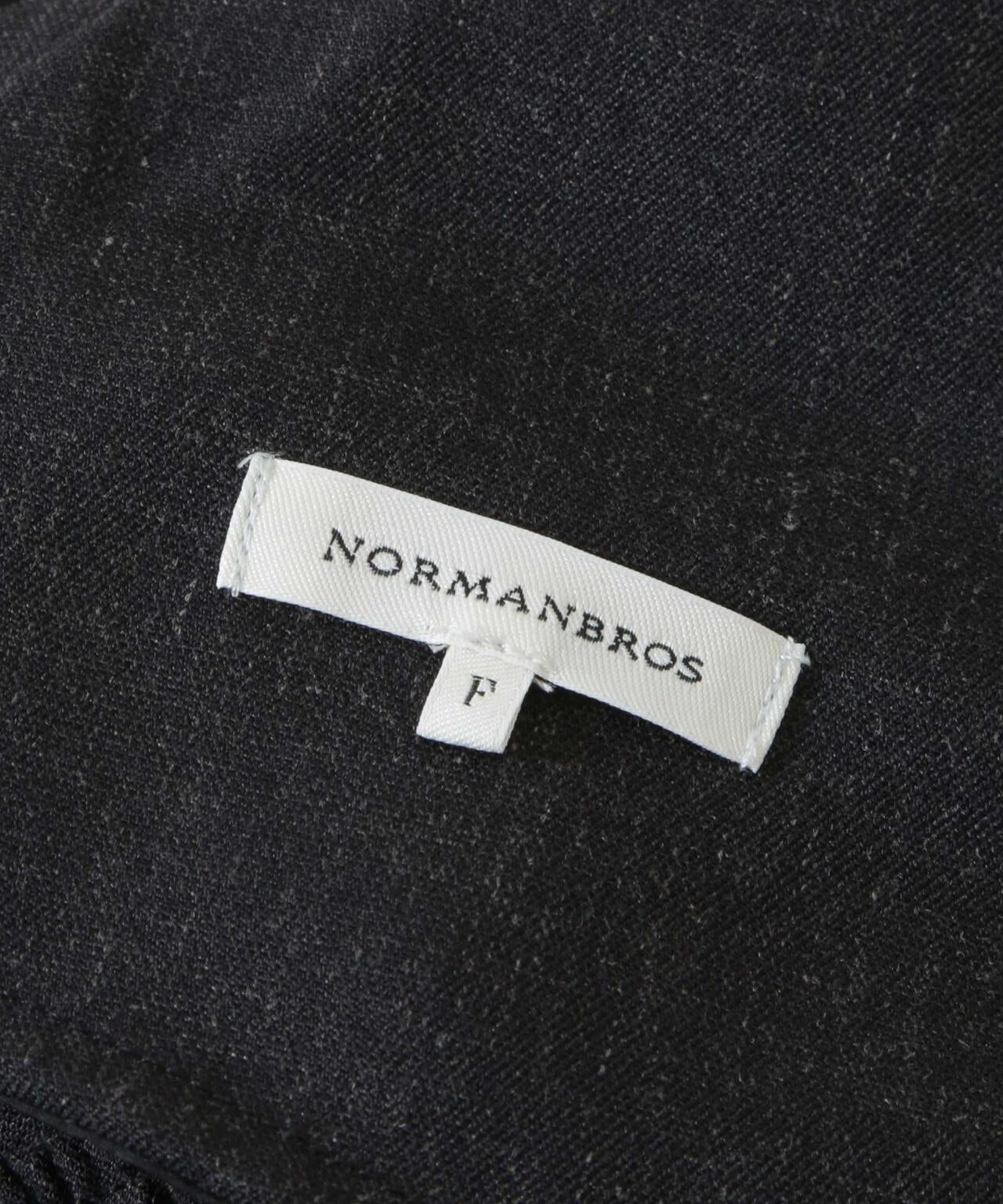 NORMANBROS/リネン混ネップワイドタックオーバーパンツ