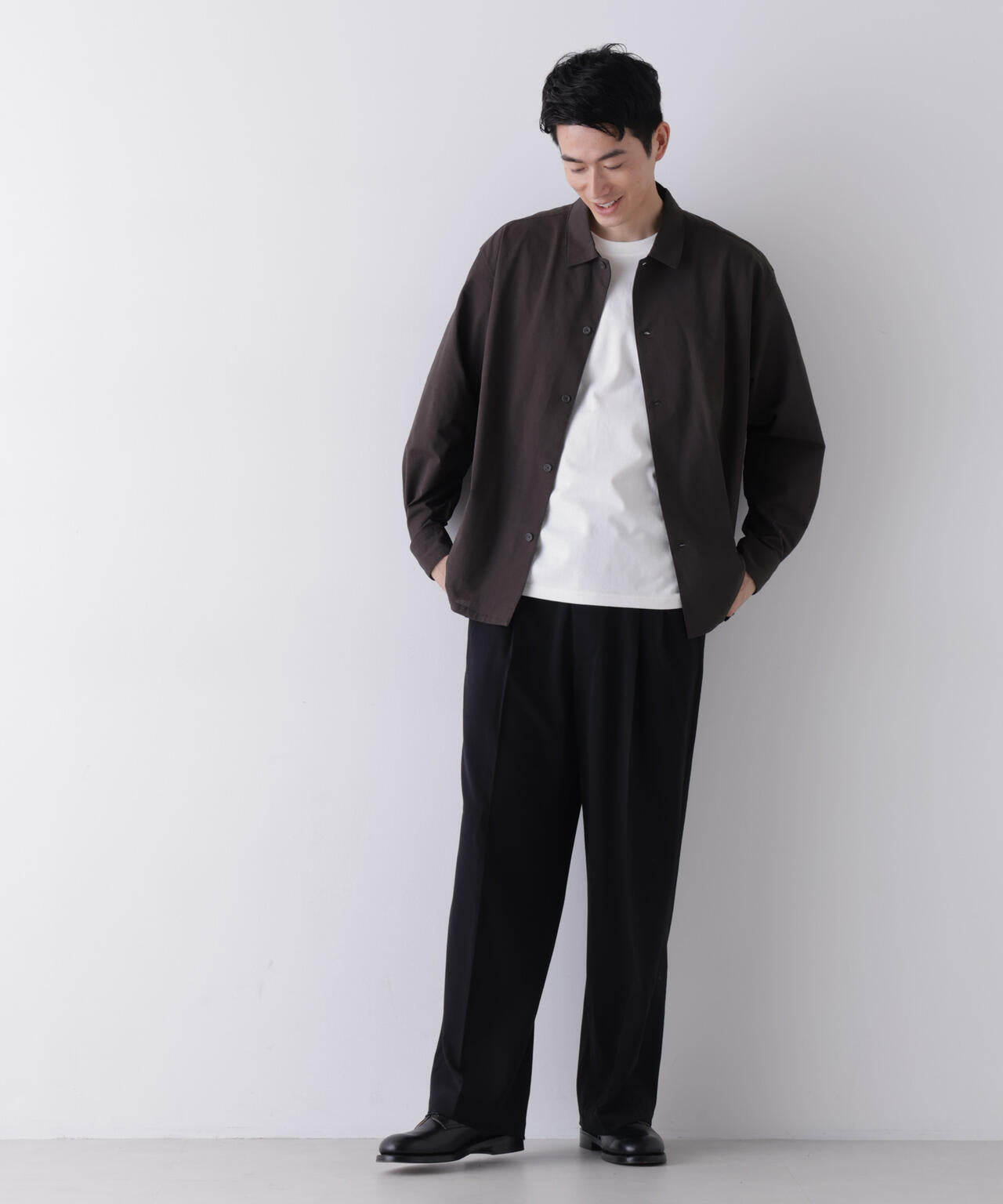 ALWAYS ワイドテーパード スラックス