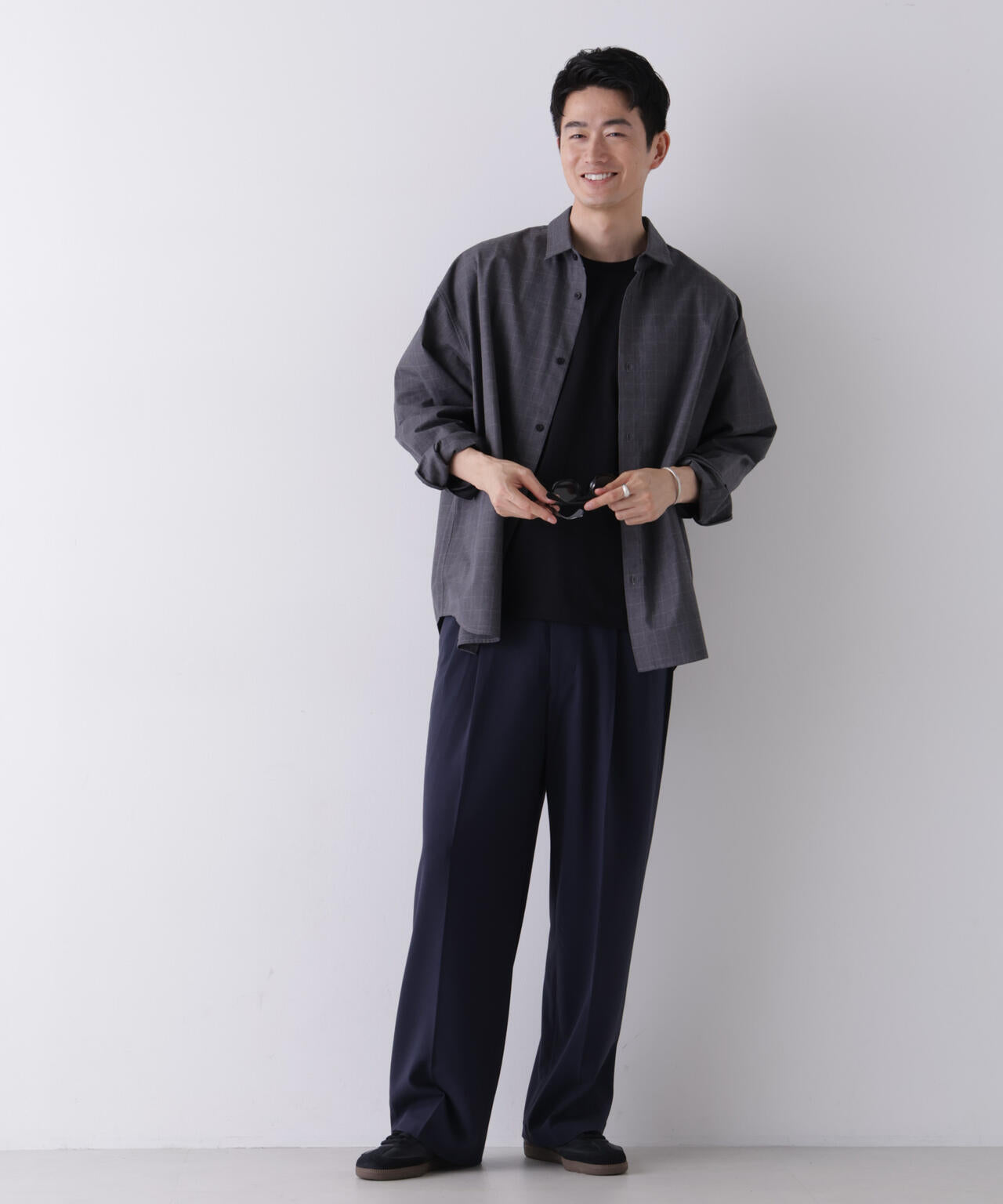ALWAYS ワイドテーパード スラックス