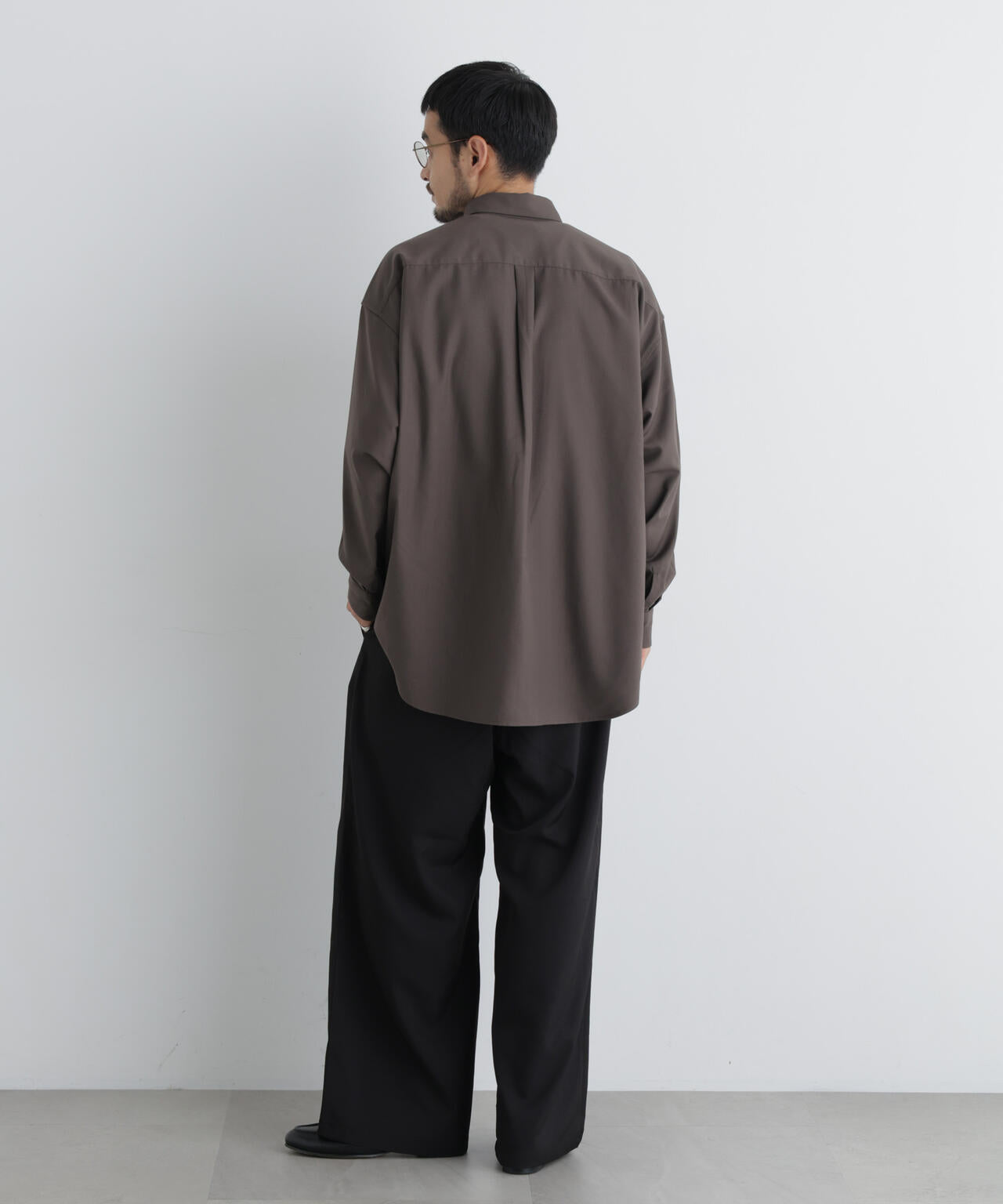 ポリエステルウィーブ ワイドパンツ
