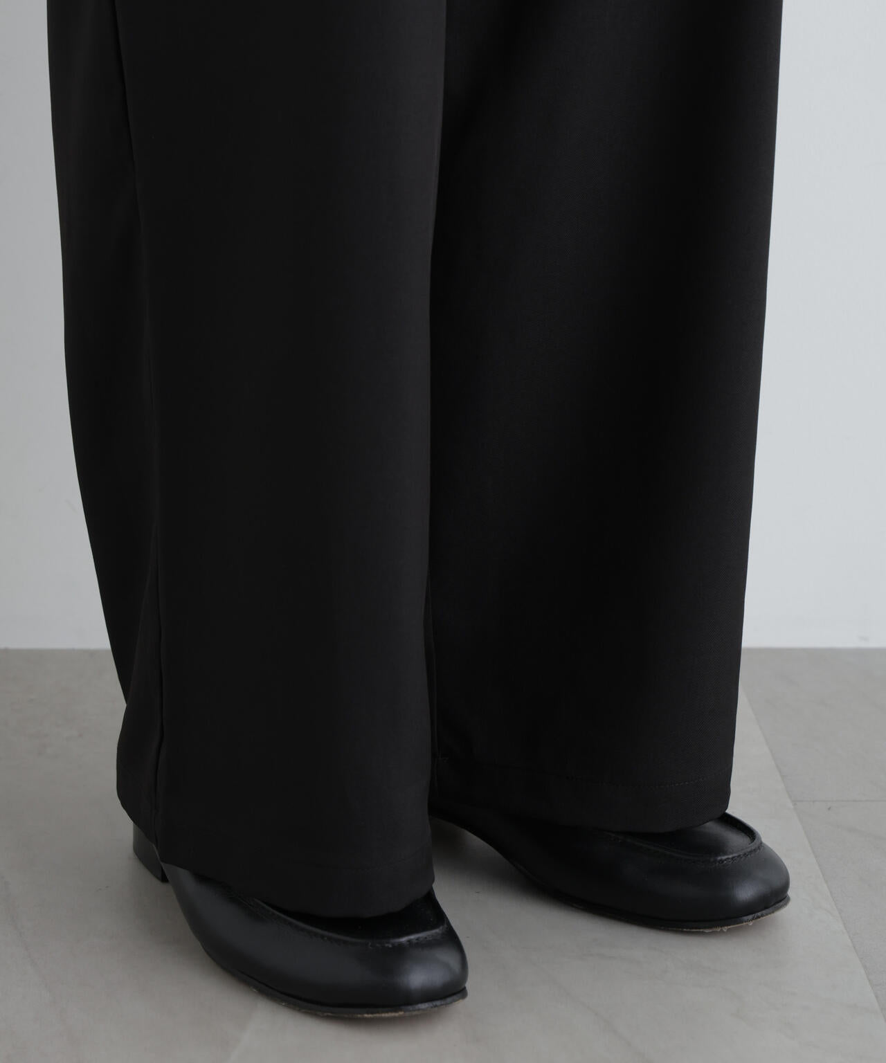 ポリエステルウィーブ ワイドパンツ