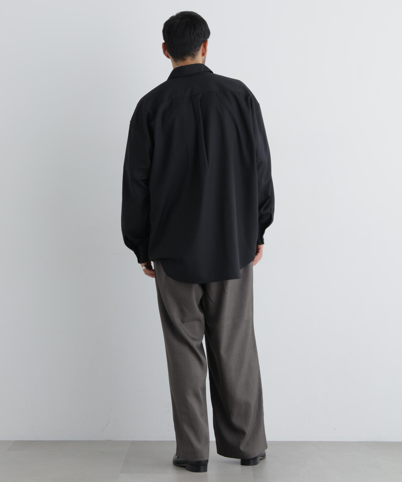 ポリエステルウィーブ ワイドパンツ