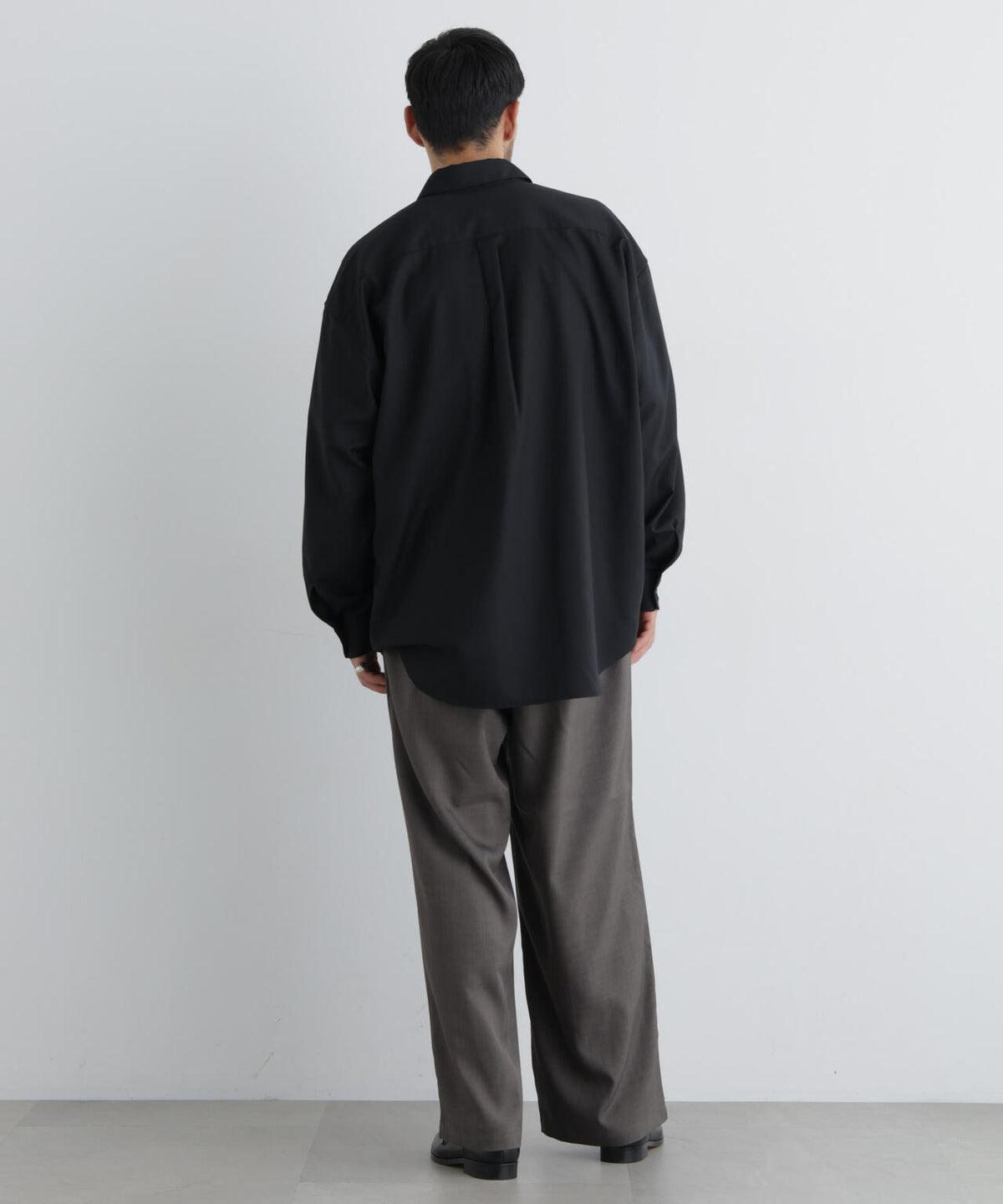 ポリエステルウィーブ ワイドパンツ