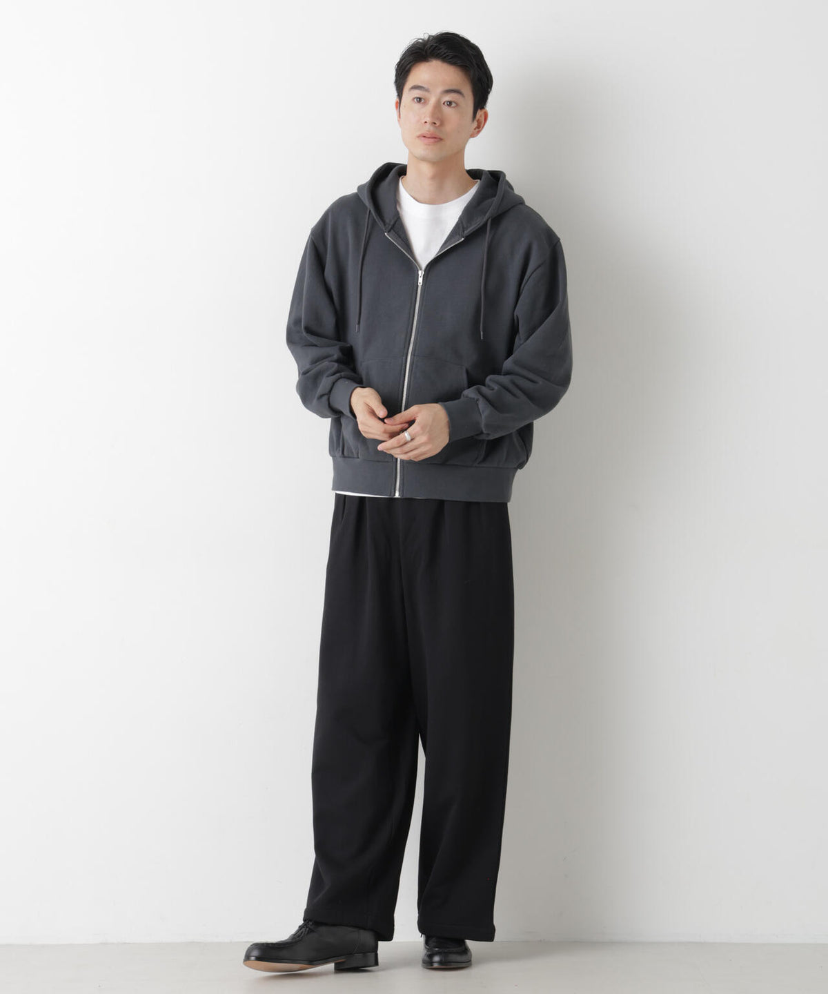 WEB限定/2タックワイドスウェットパンツ