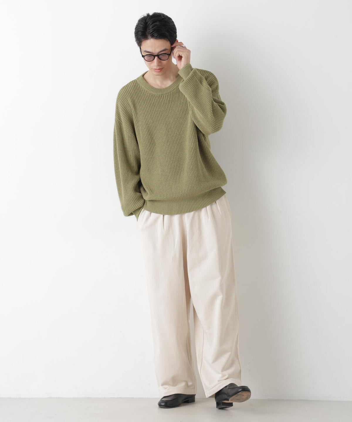 WEB限定/2タックワイドスウェットパンツ