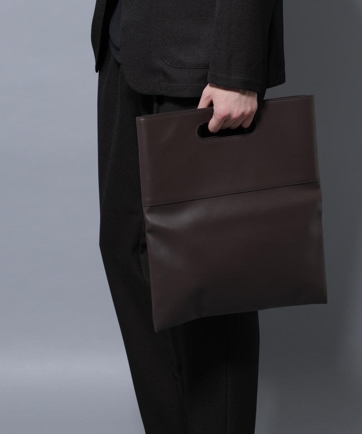 WEB限定/シンセティックレザー2WAYクラッチバッグ
