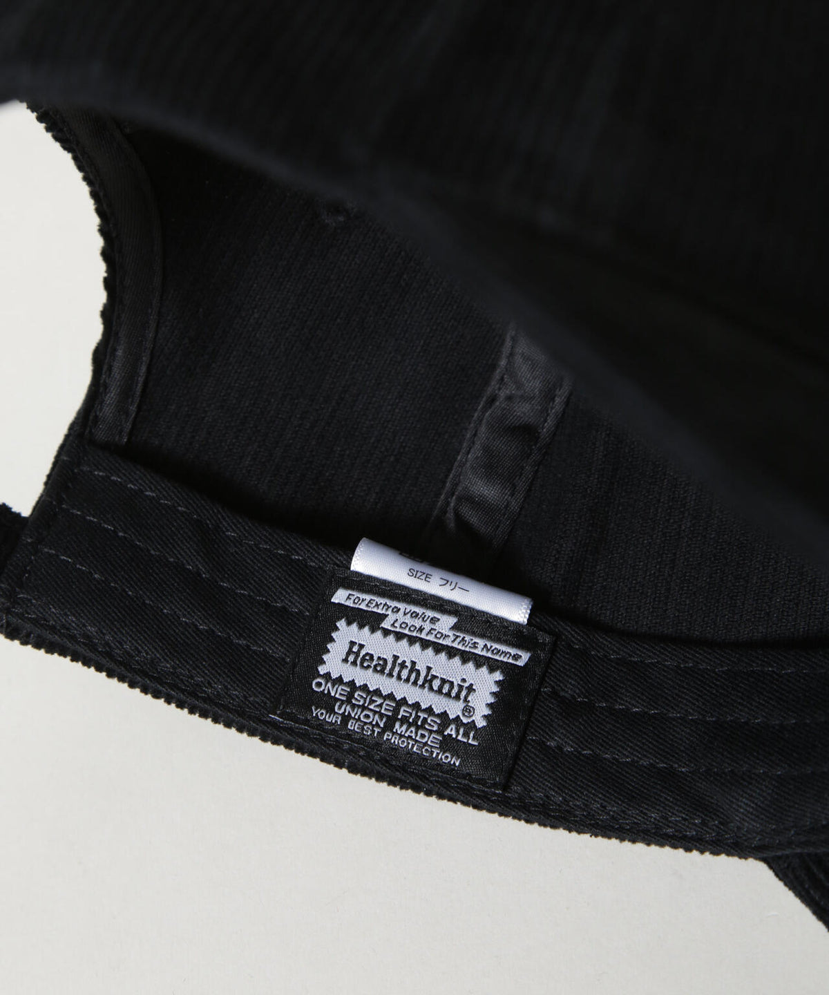 Healthknit / 別注 刺しゅうコーデュロイCAP