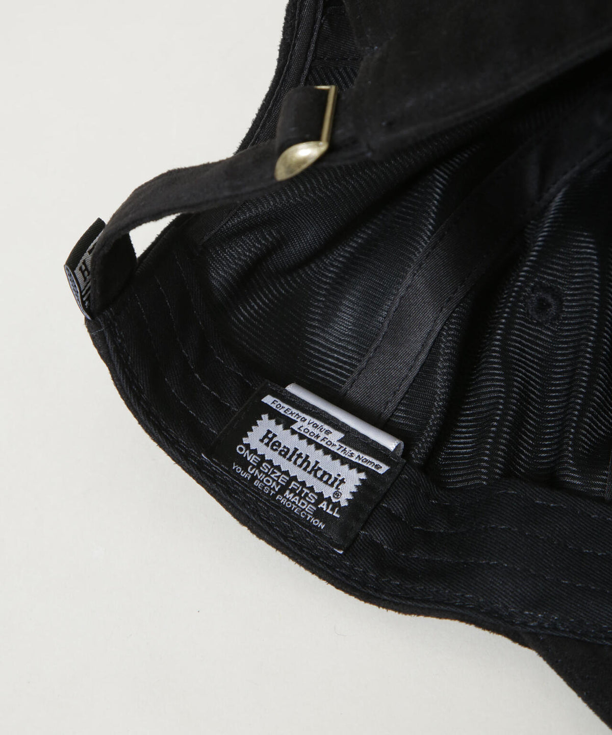 Healthknit / 別注 刺しゅうフェイクスエードCAP