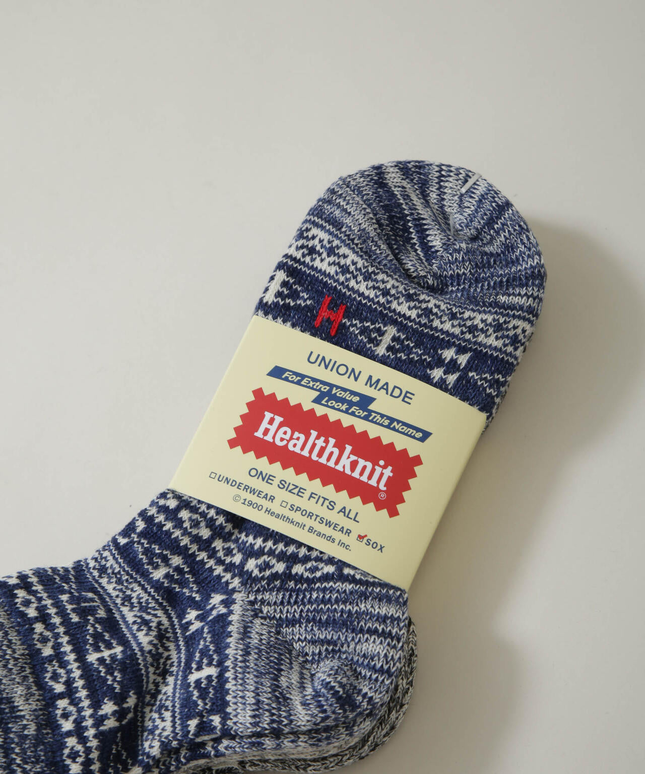 Healthknit/ジャガードソックス 3足セット